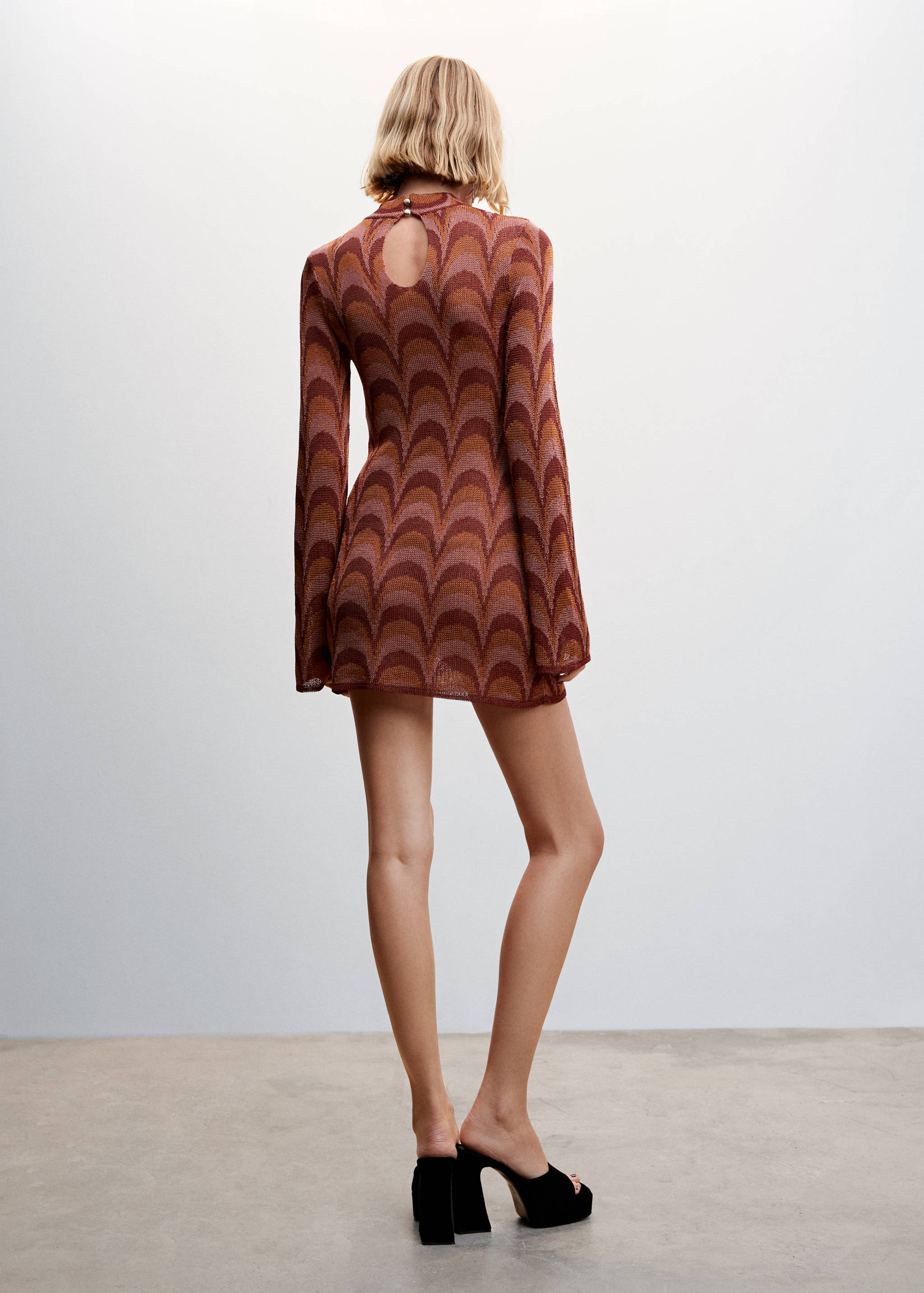 Lurex knitted dress - Reverse of the article