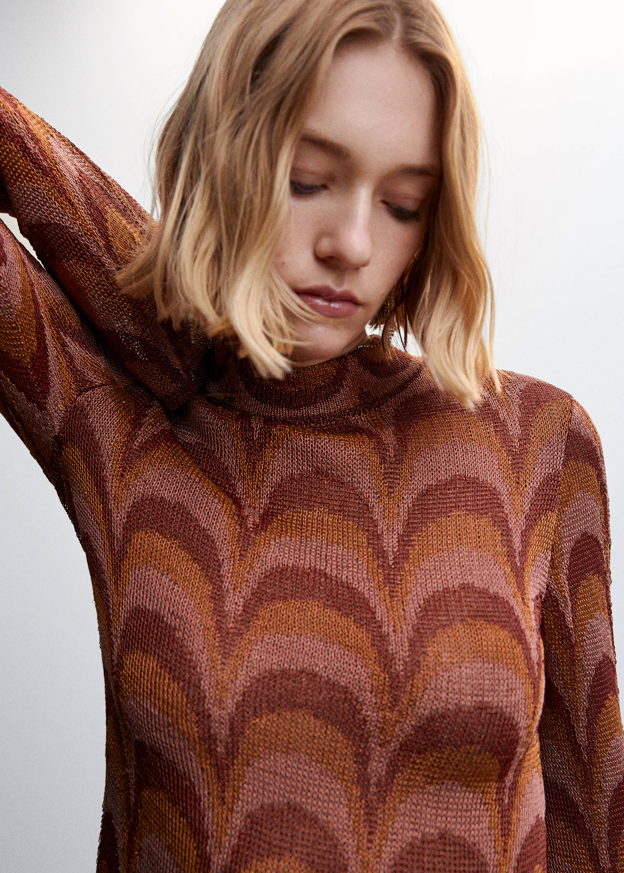 Lurex knitted dress - Details of the article 1