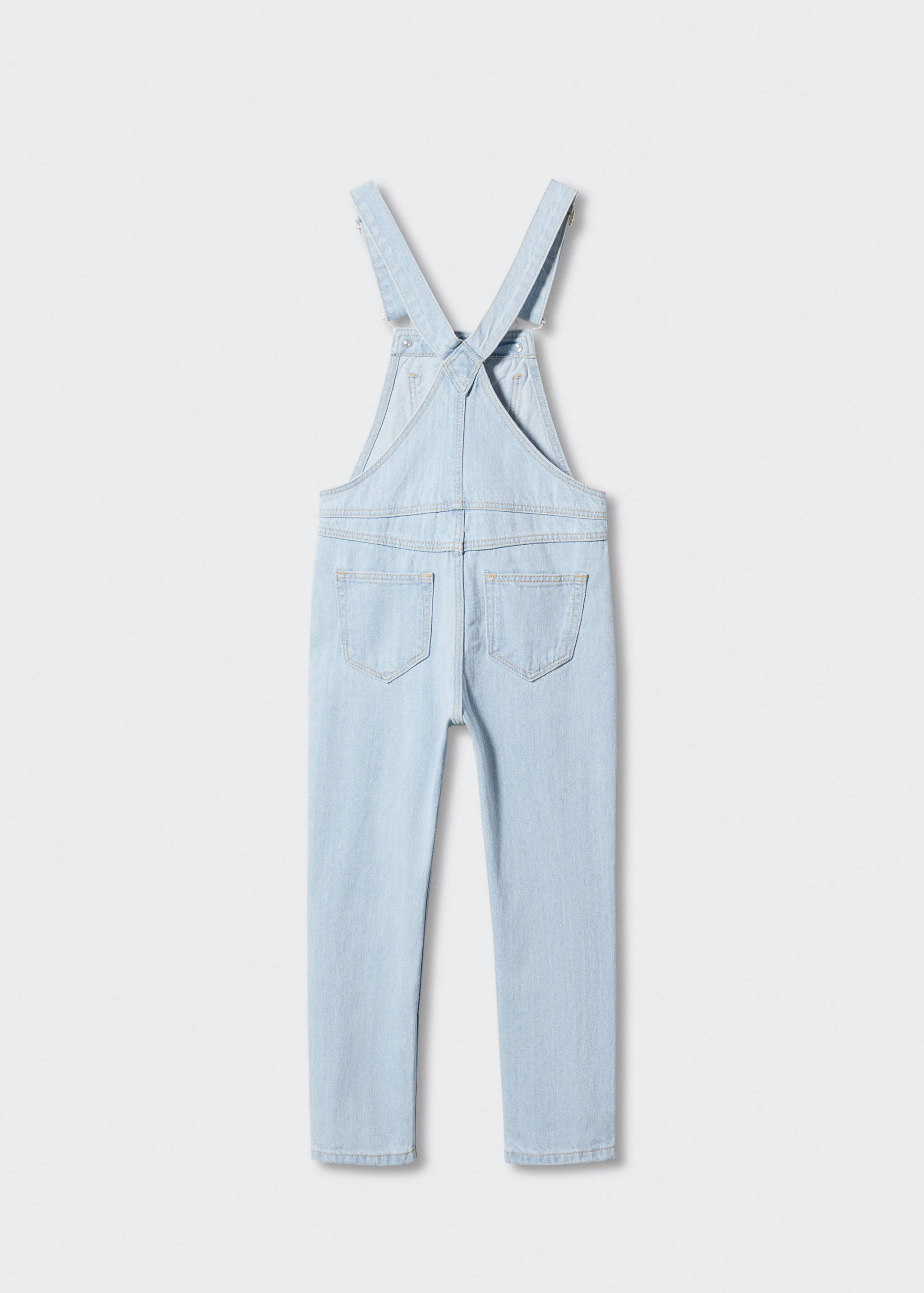 Lined denim dungarees - Reverse of the article