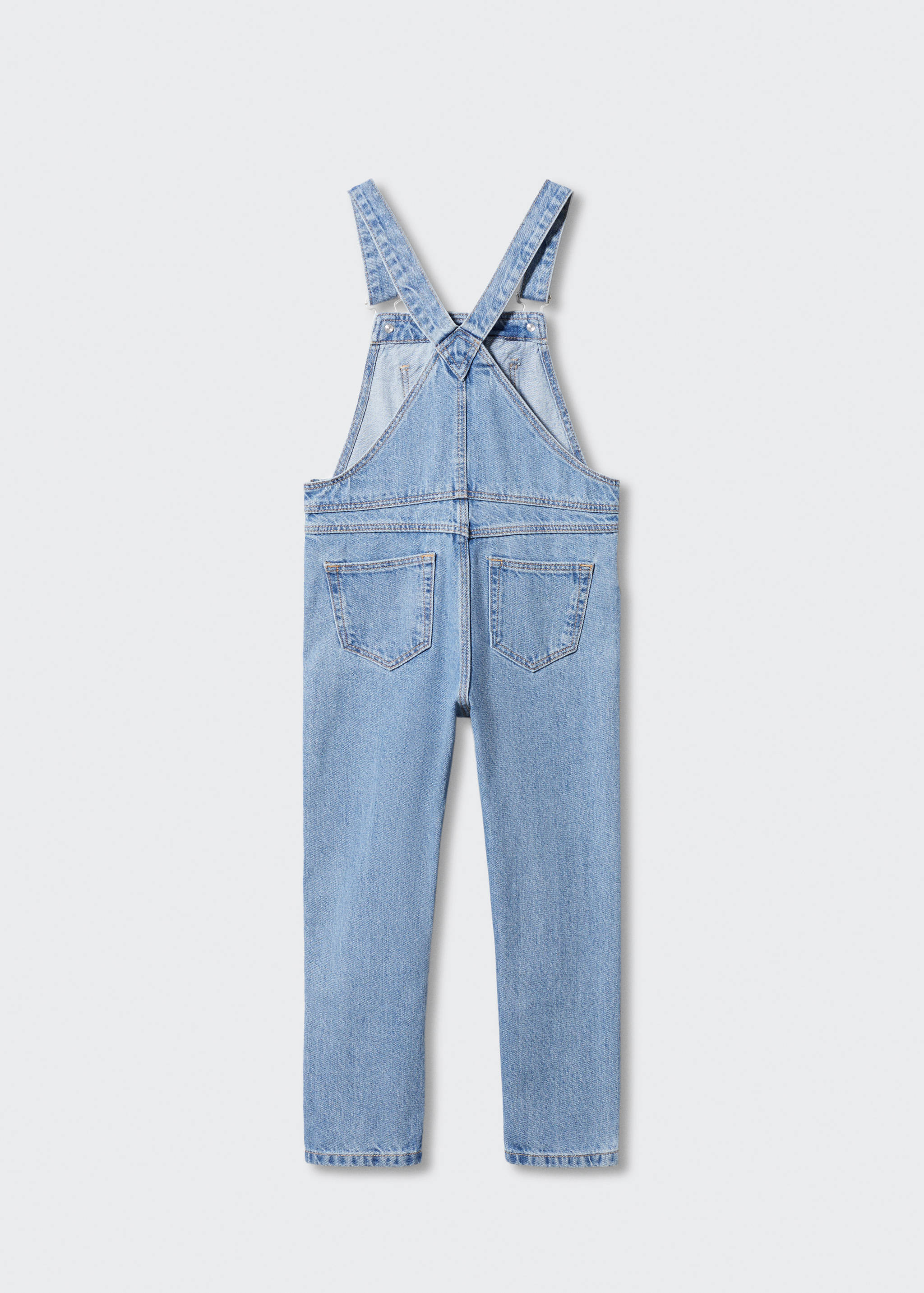 Lined denim dungarees - Reverse of the article