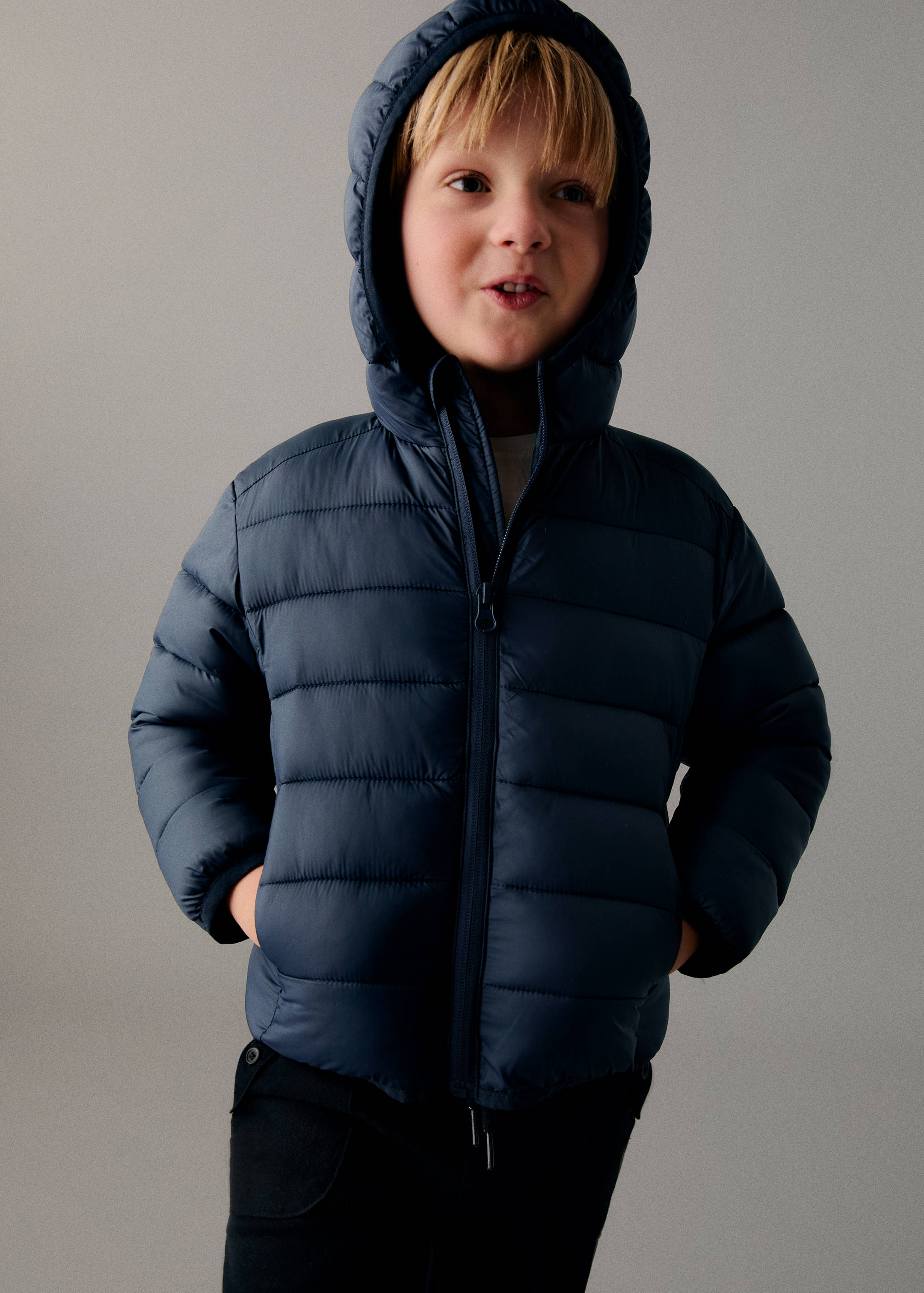 Anorac embuatat cremallera - Pla mig