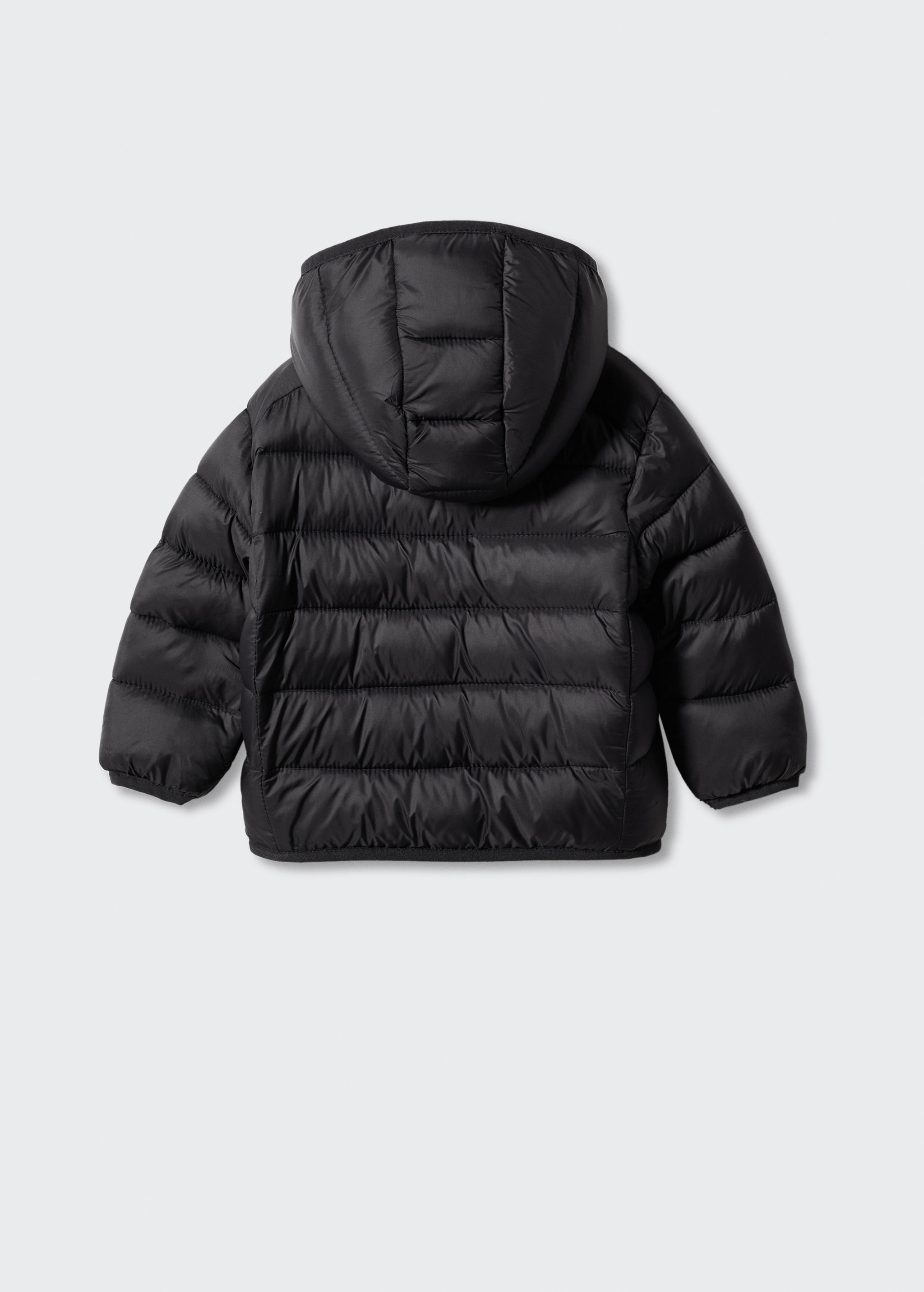 Side-zip quilted coat - Reverse of the article