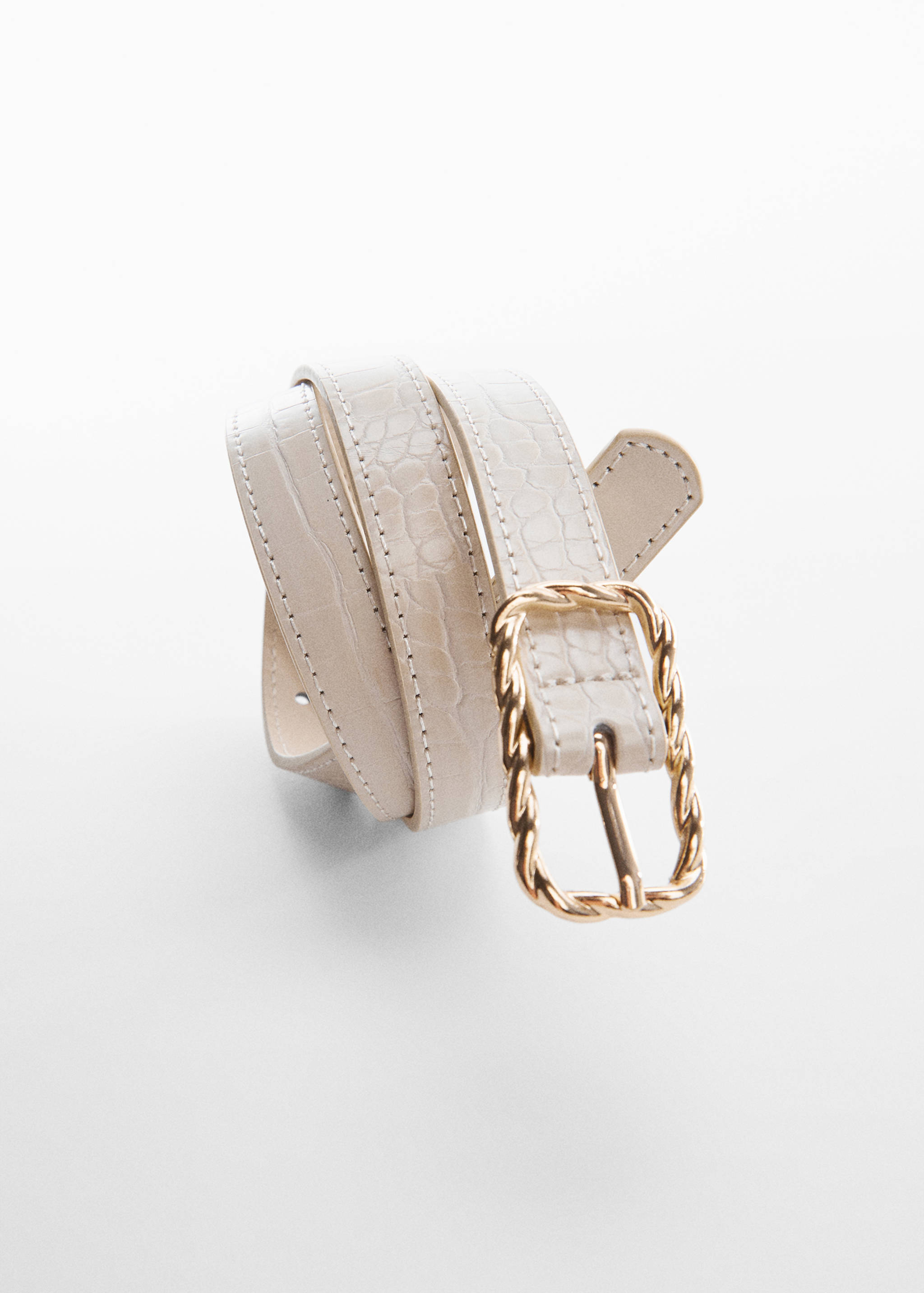 Embossed buckle belt - Details of the article 2