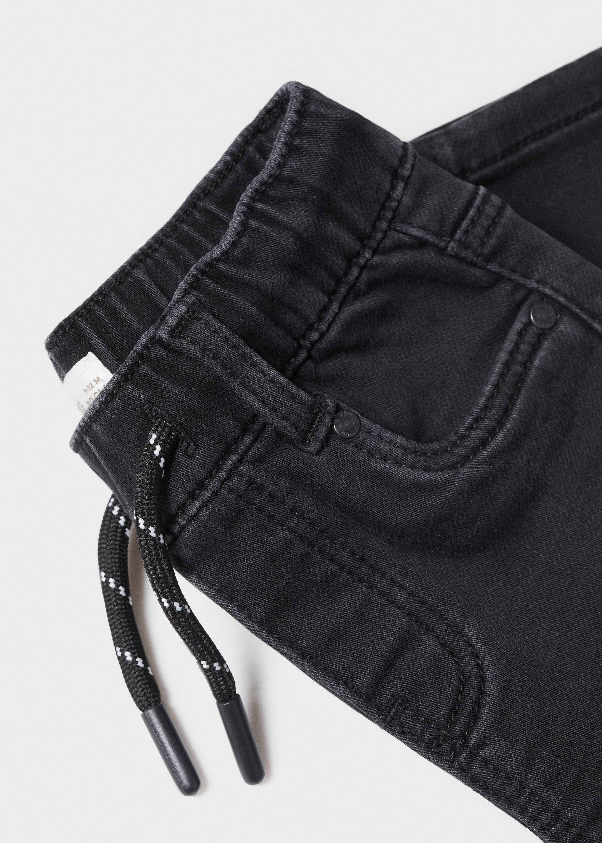 Drawstring waist jeans - Details of the article 0
