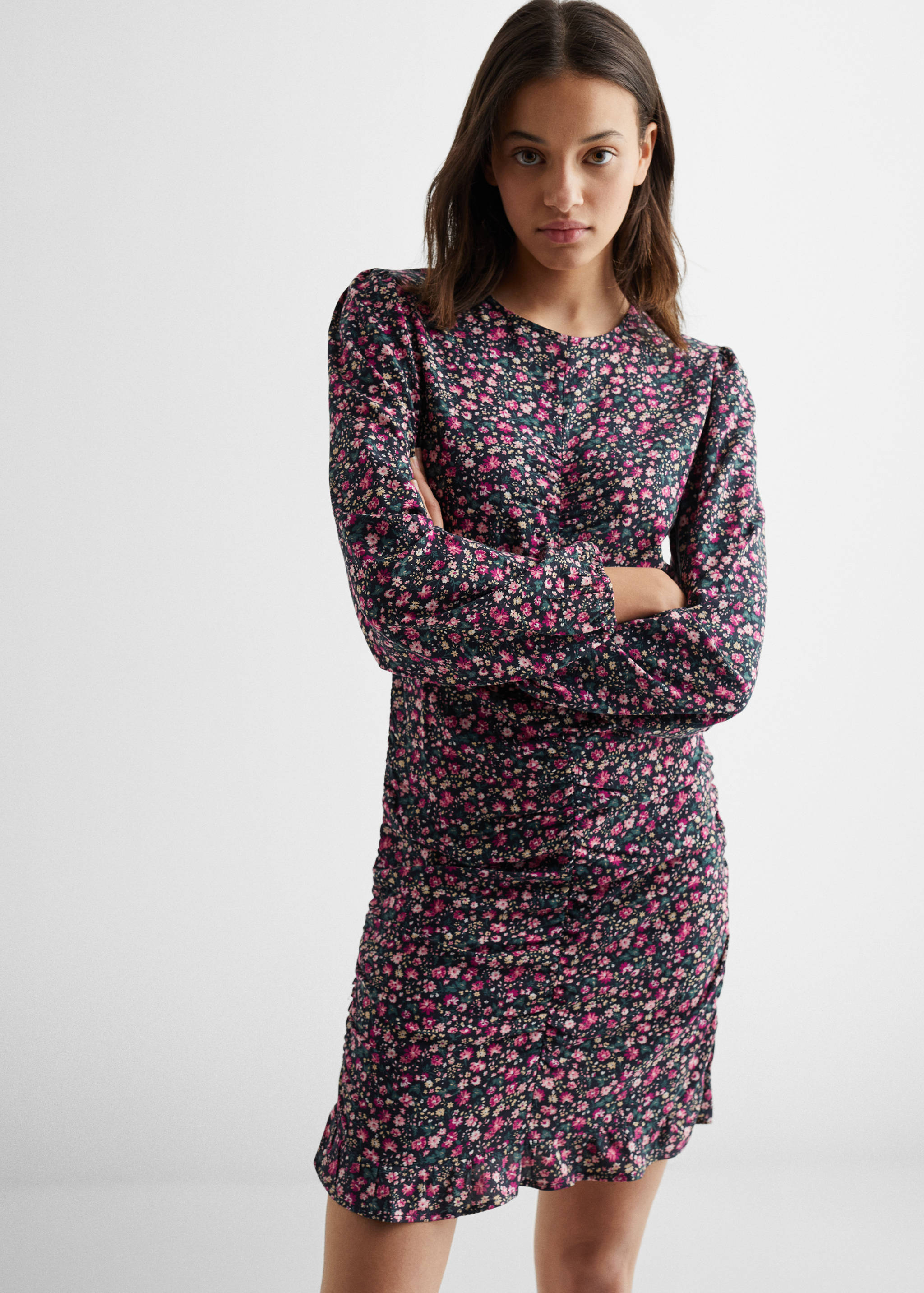 Vestit estampat floral - Pla mig