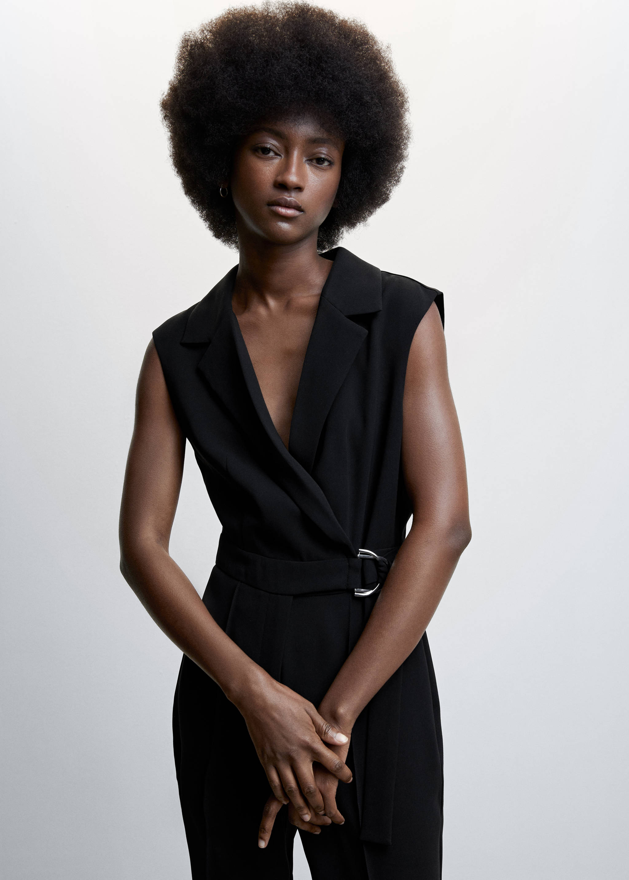 Combinaison cache-cœur ceinture - Plan moyen