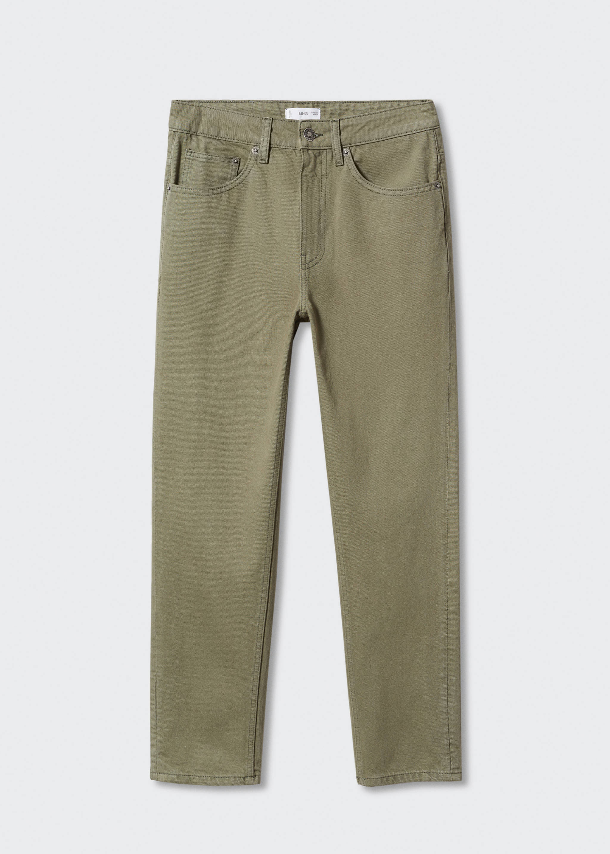 Regular-fit cotton trousers - Article without model