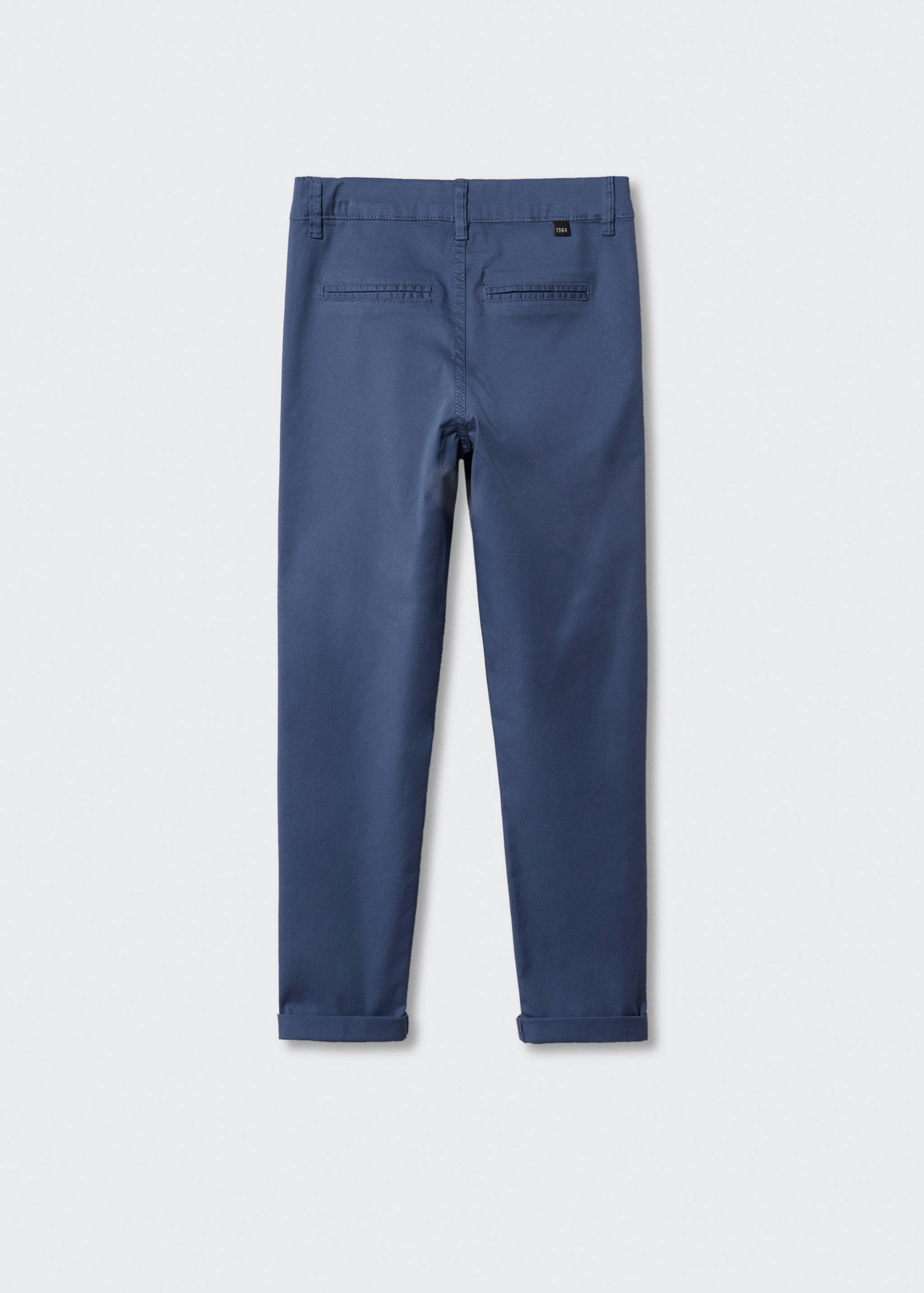 Cotton chinos - Reverse of the article