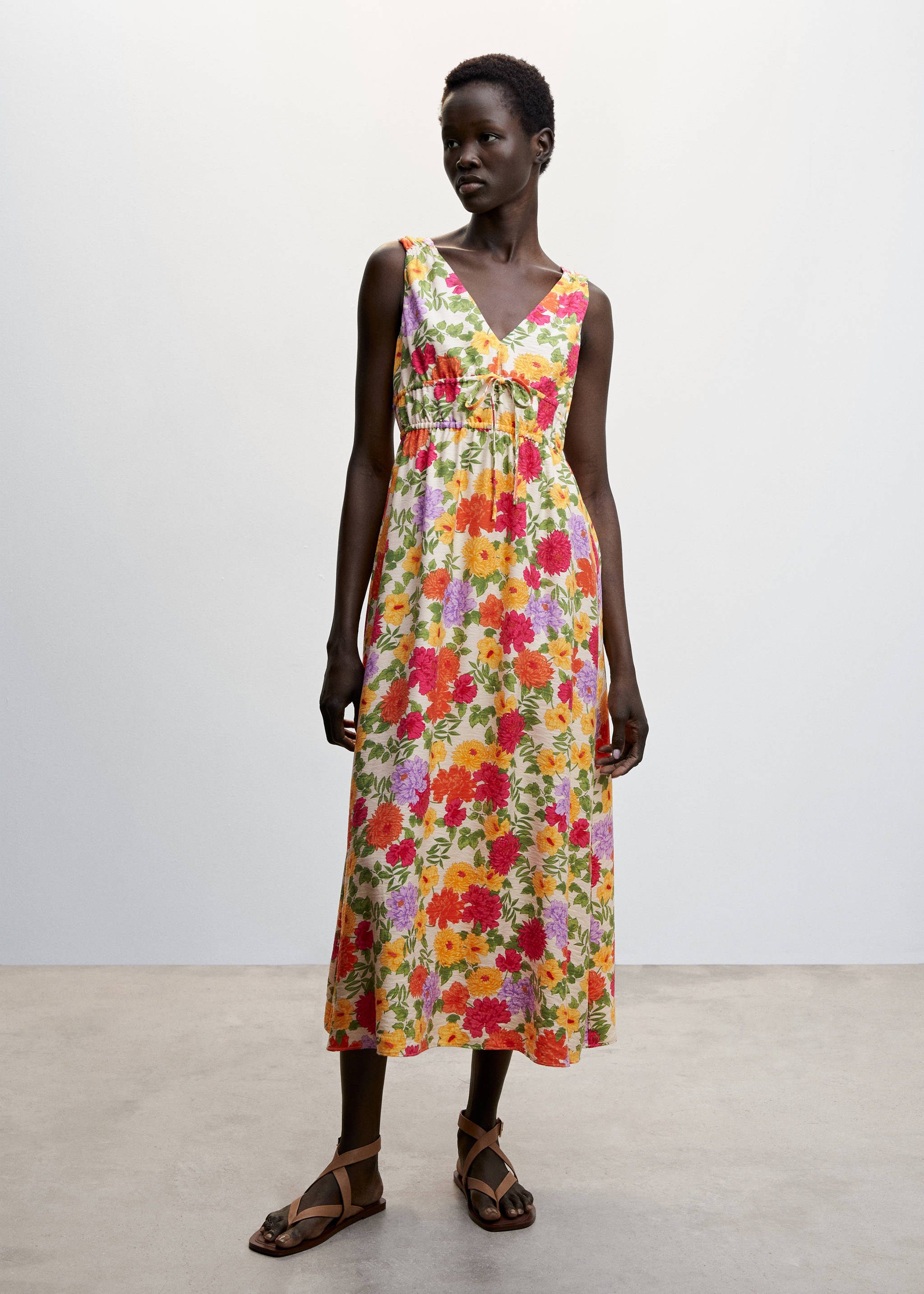 Midi printed dress - General plane