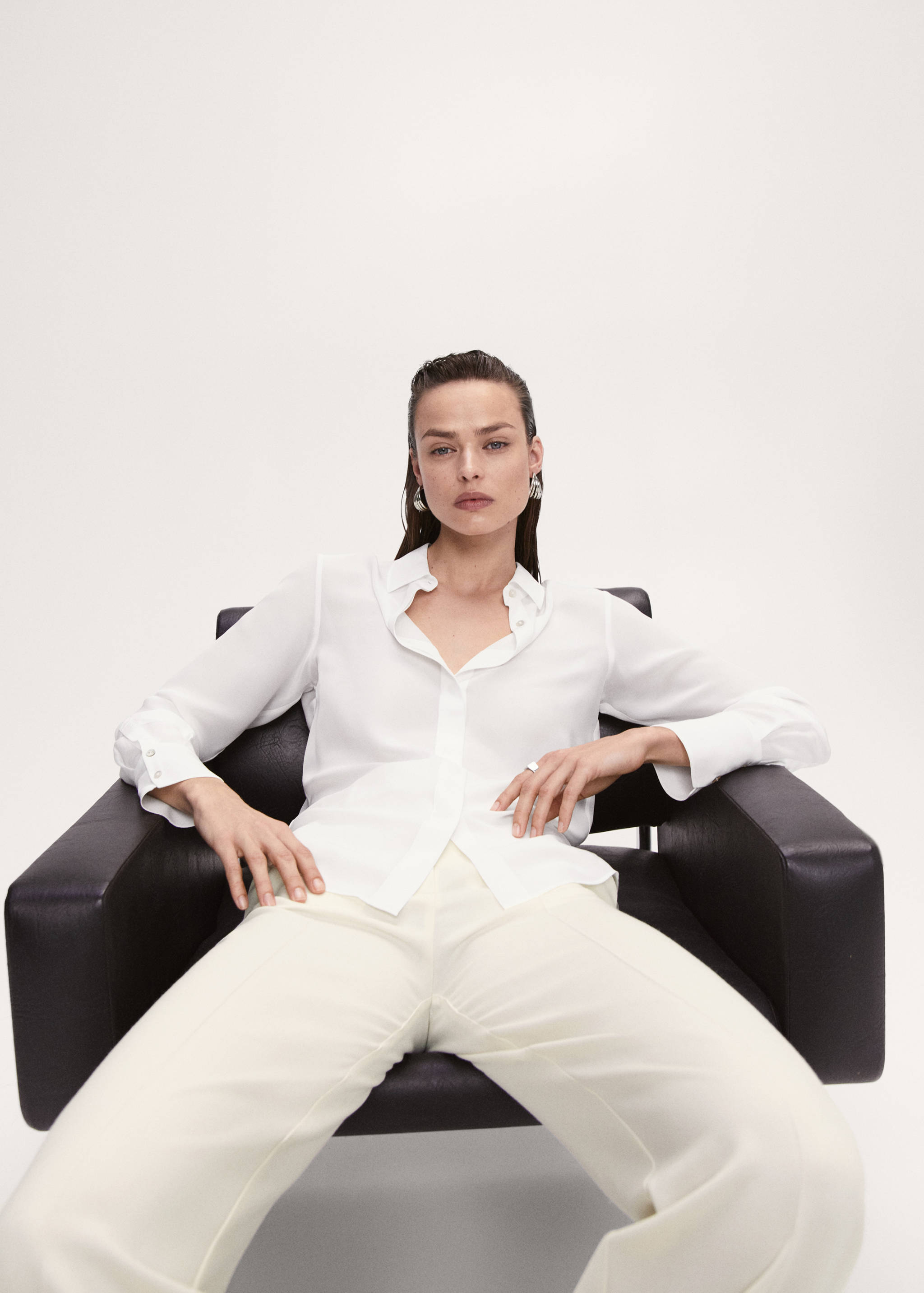 100% silk shirt - Details of the article 2