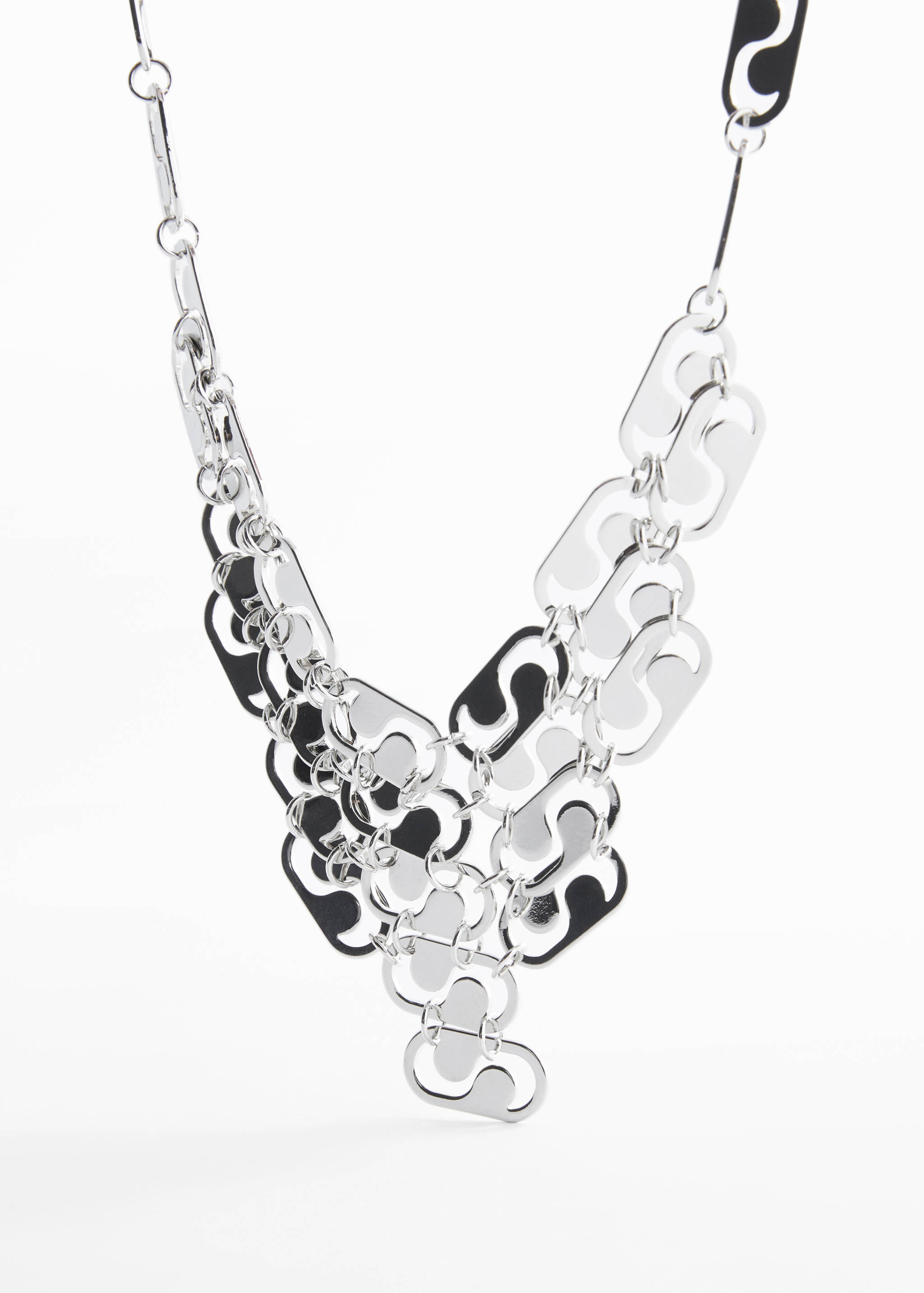 Halskette mit verknüpften Anhängern - Mittlere Ansicht