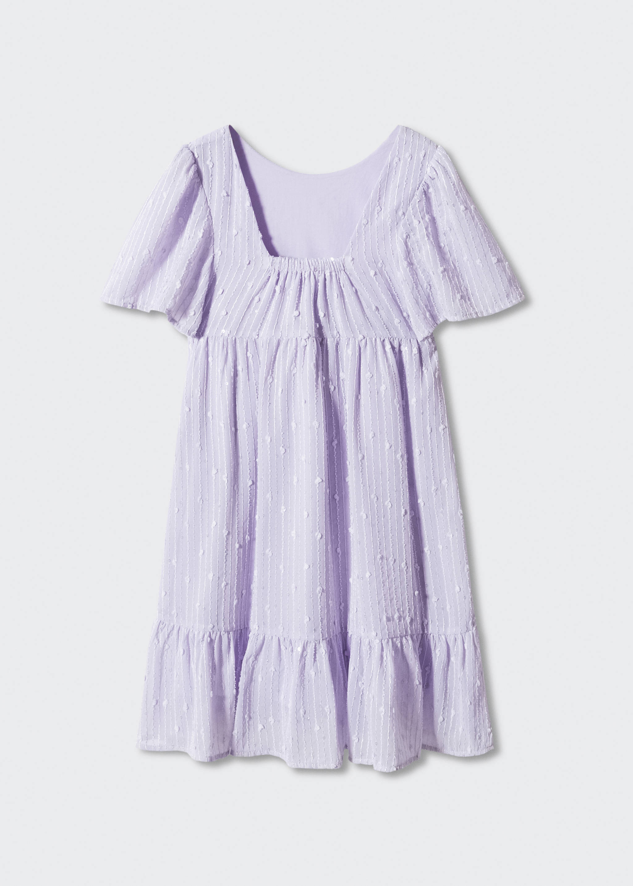 Ruffled dress - Reverse of the article