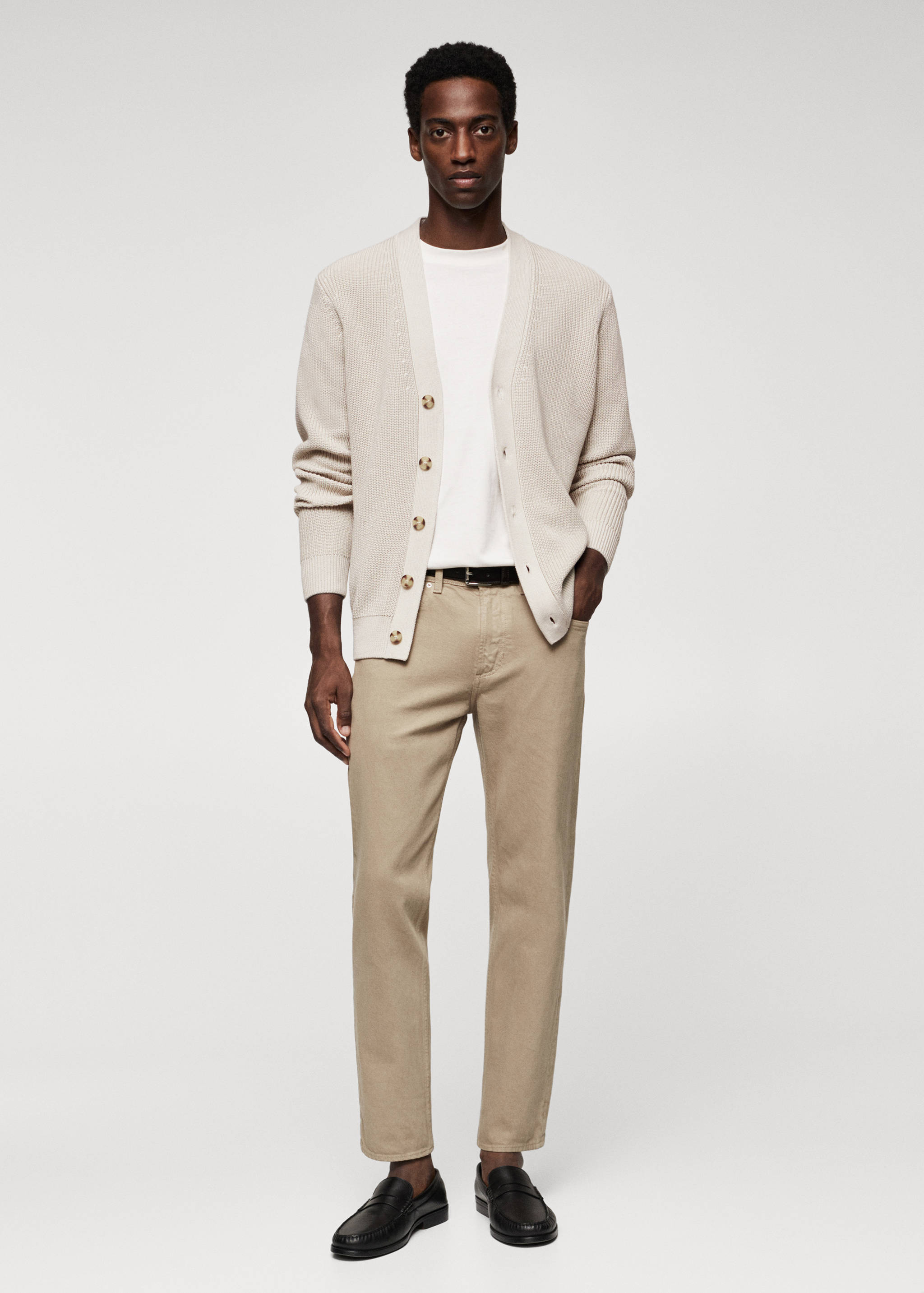 Càrdigan cotó estructura - Pla general