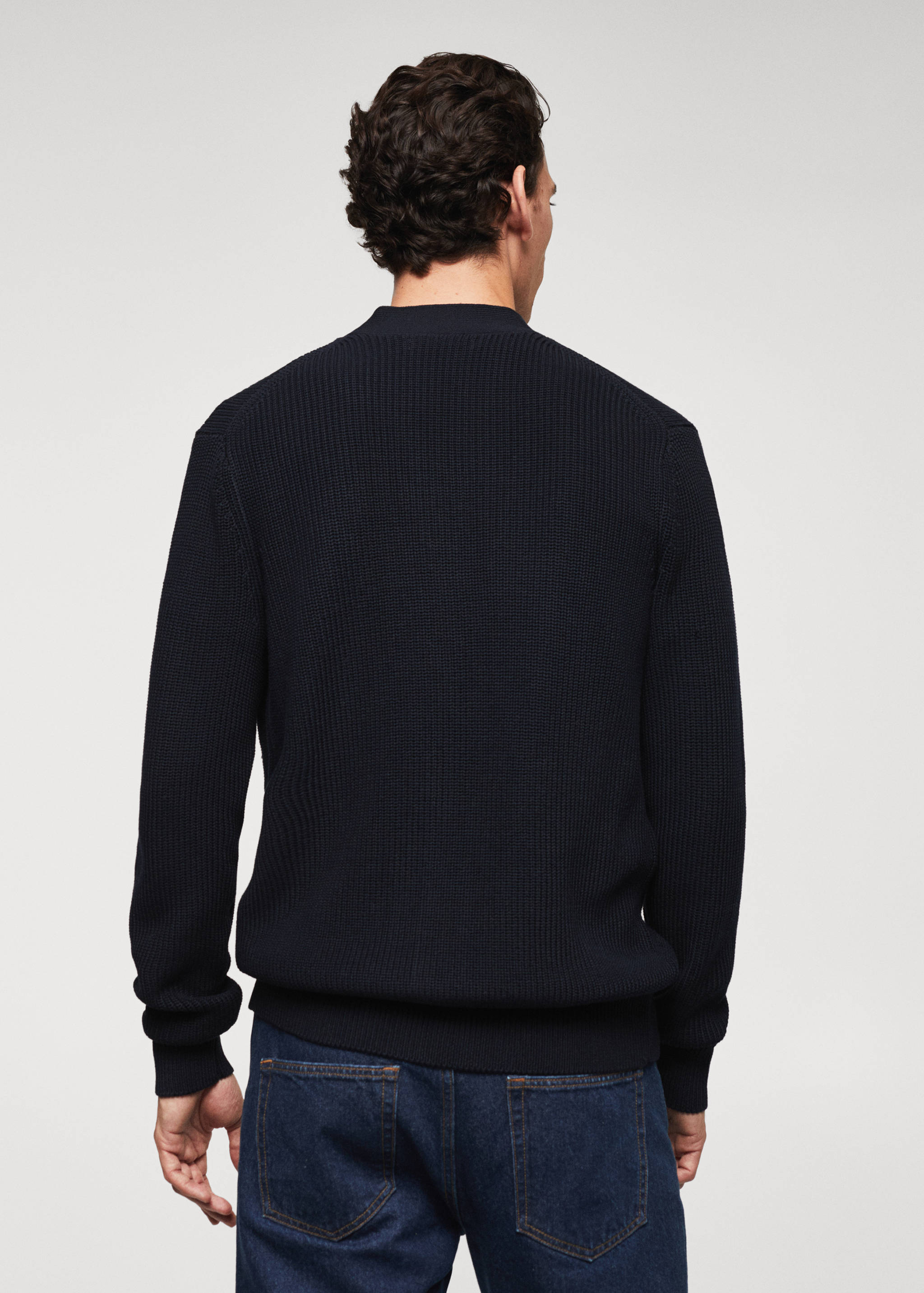 Càrdigan cotó estructura - Revers de l'article