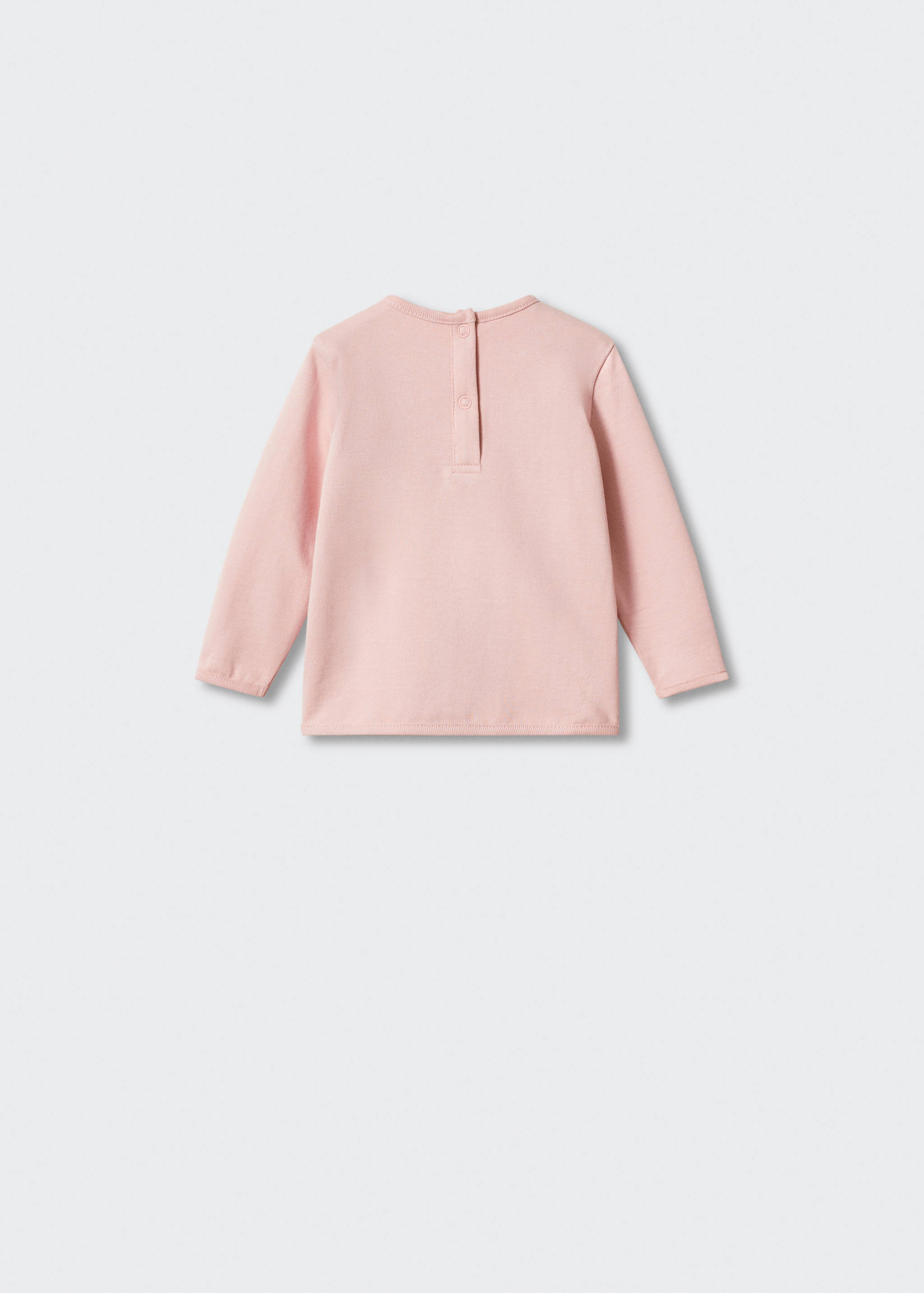 Gemustertes Baumwoll-Sweatshirt - Rückseite des Artikels