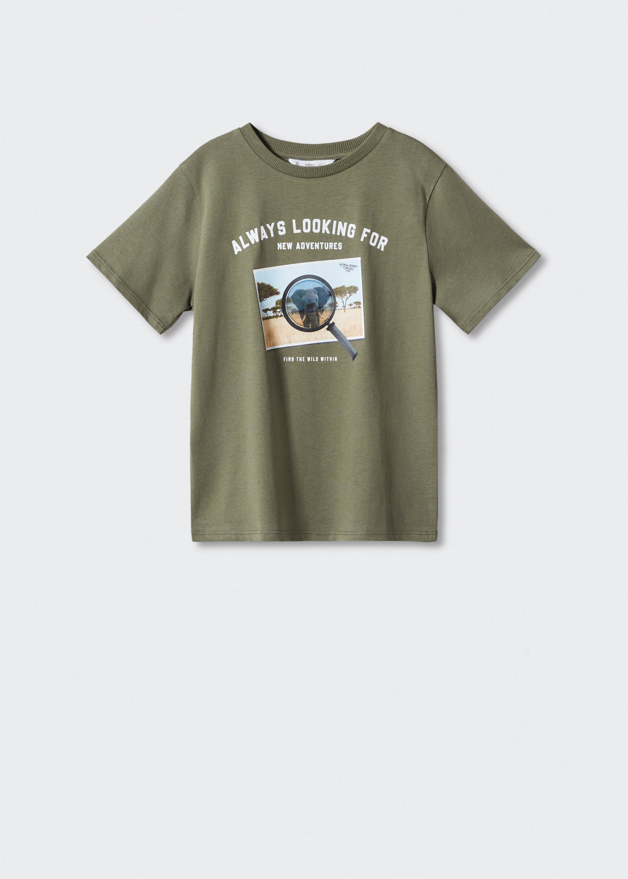 Printed cotton-blend T-shirt - Article without model