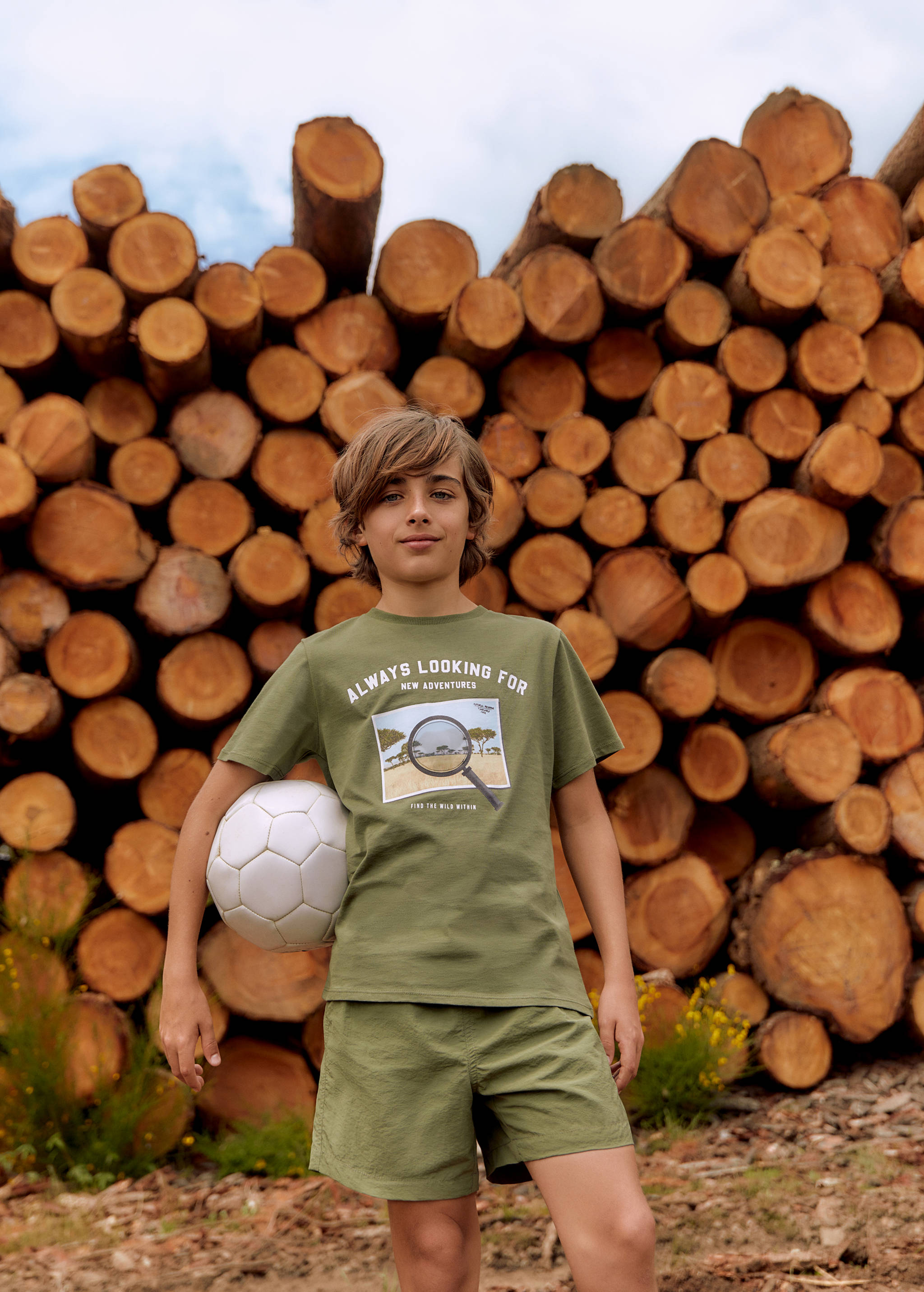 Printed cotton-blend T-shirt - Details of the article 5