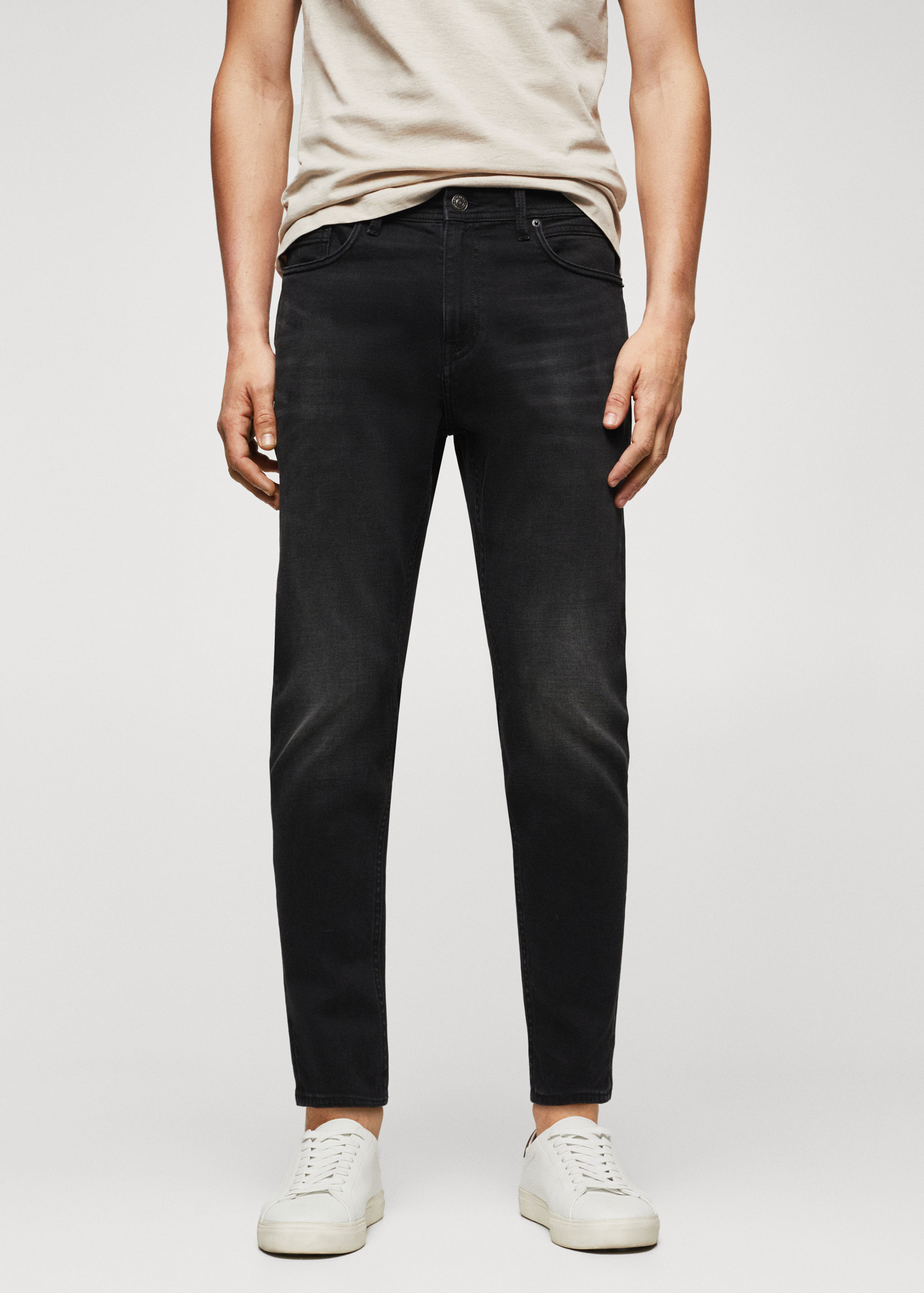 Tom tapered cropped jeans - Medium plane