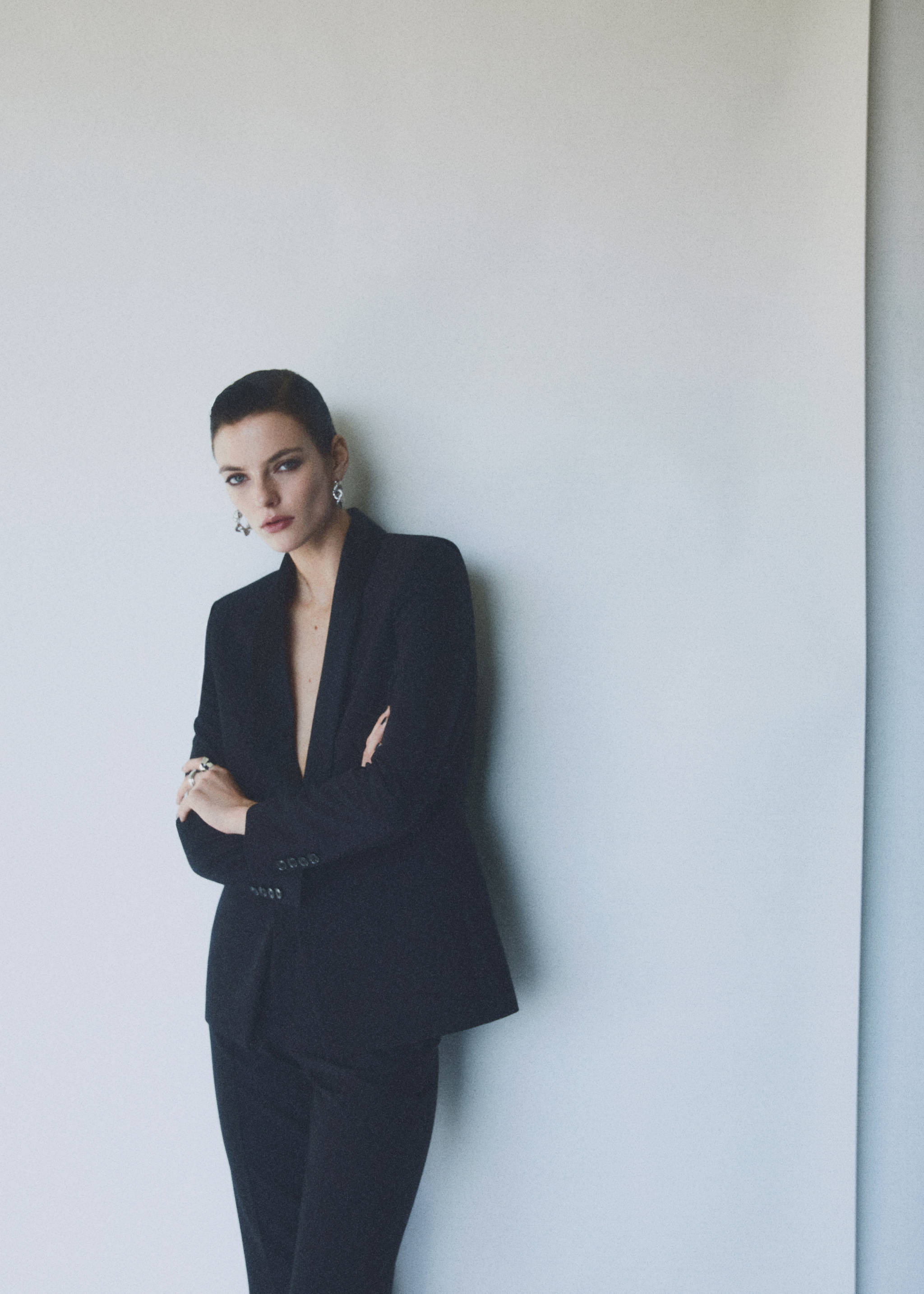 Satin lapels suit blazer - Details of the article 6