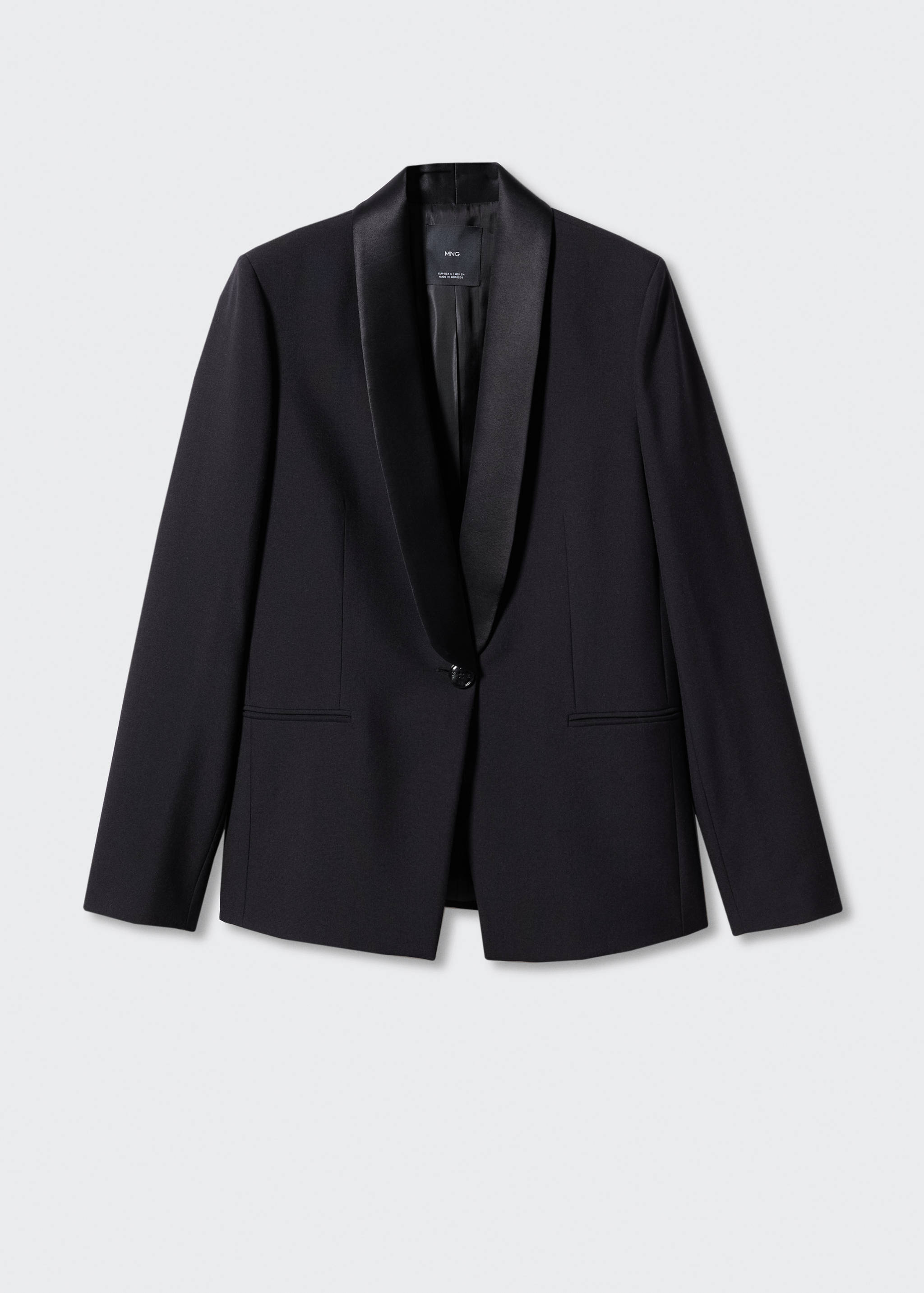 Satin lapels suit blazer - Article without model