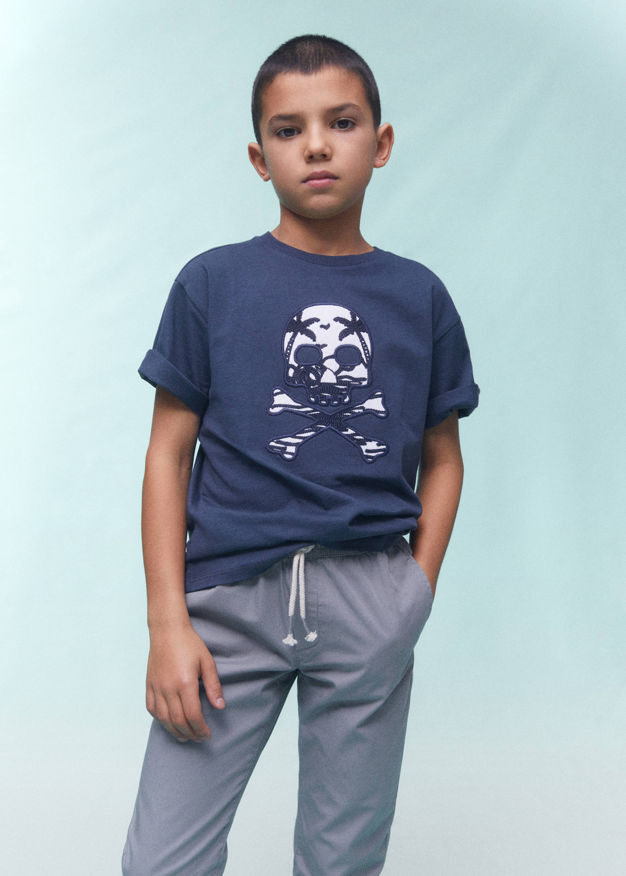 T-shirt algodão bordado - Pormenor do artigo 5