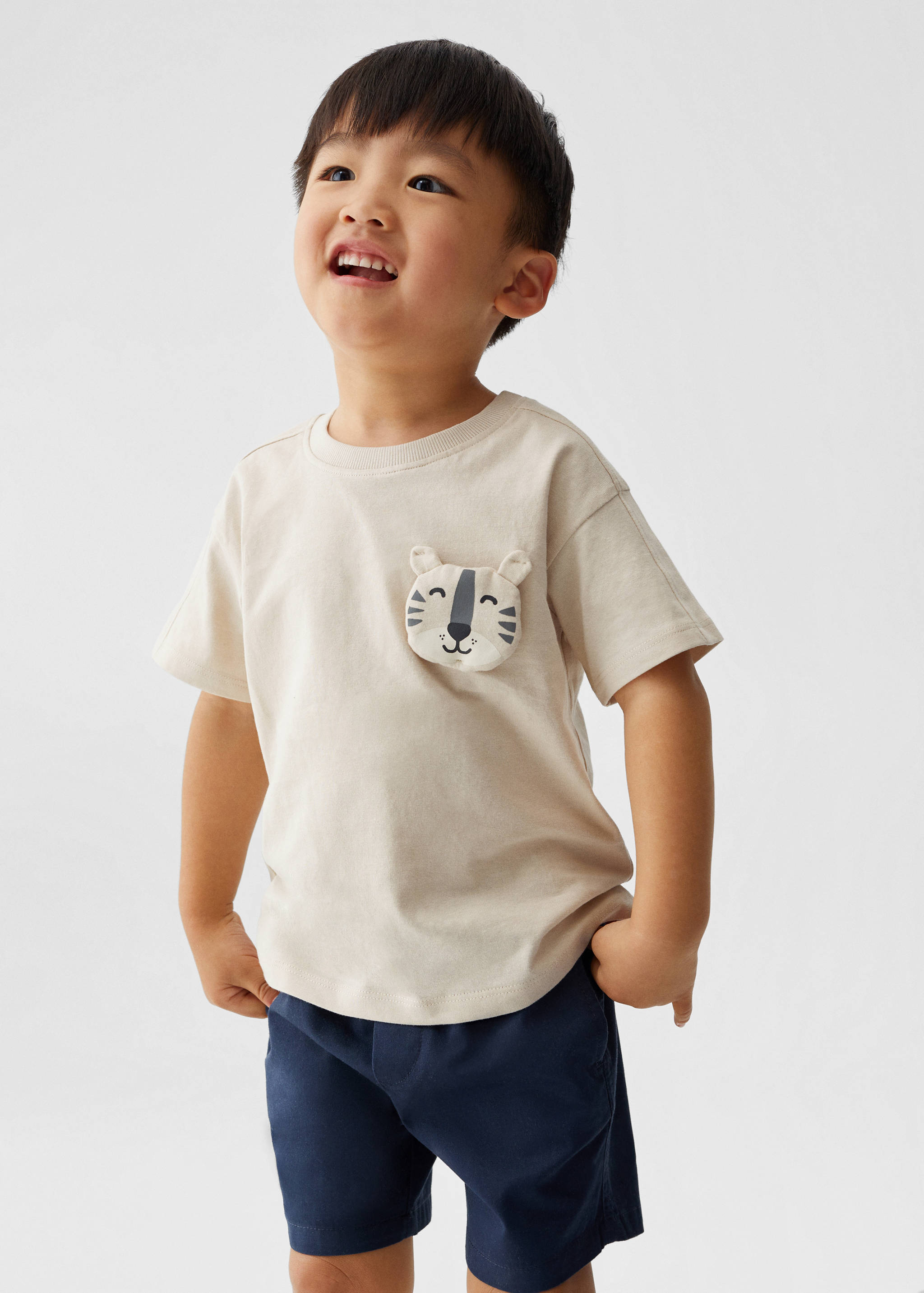 Cotton printed T-shirt - Medium plane