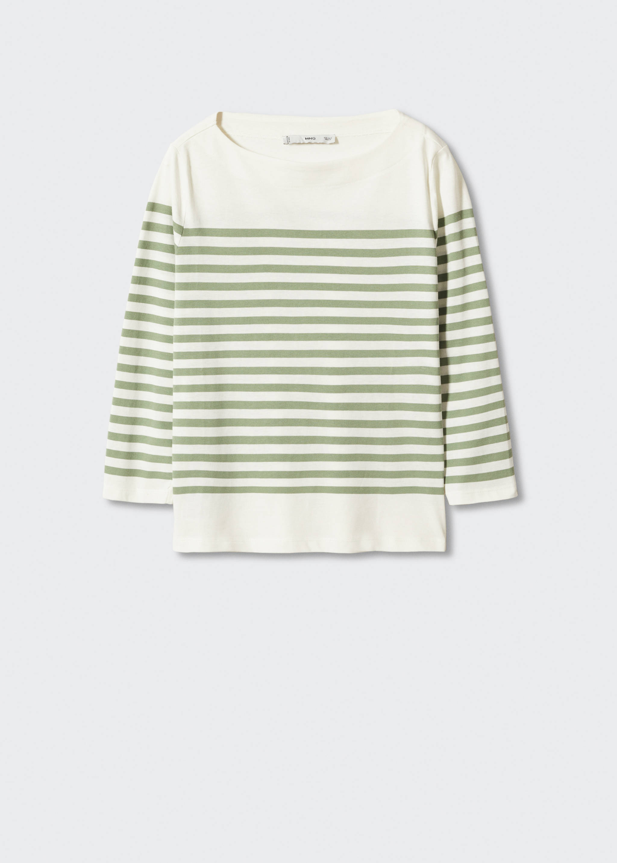Striped cotton T-shirt - Article without model