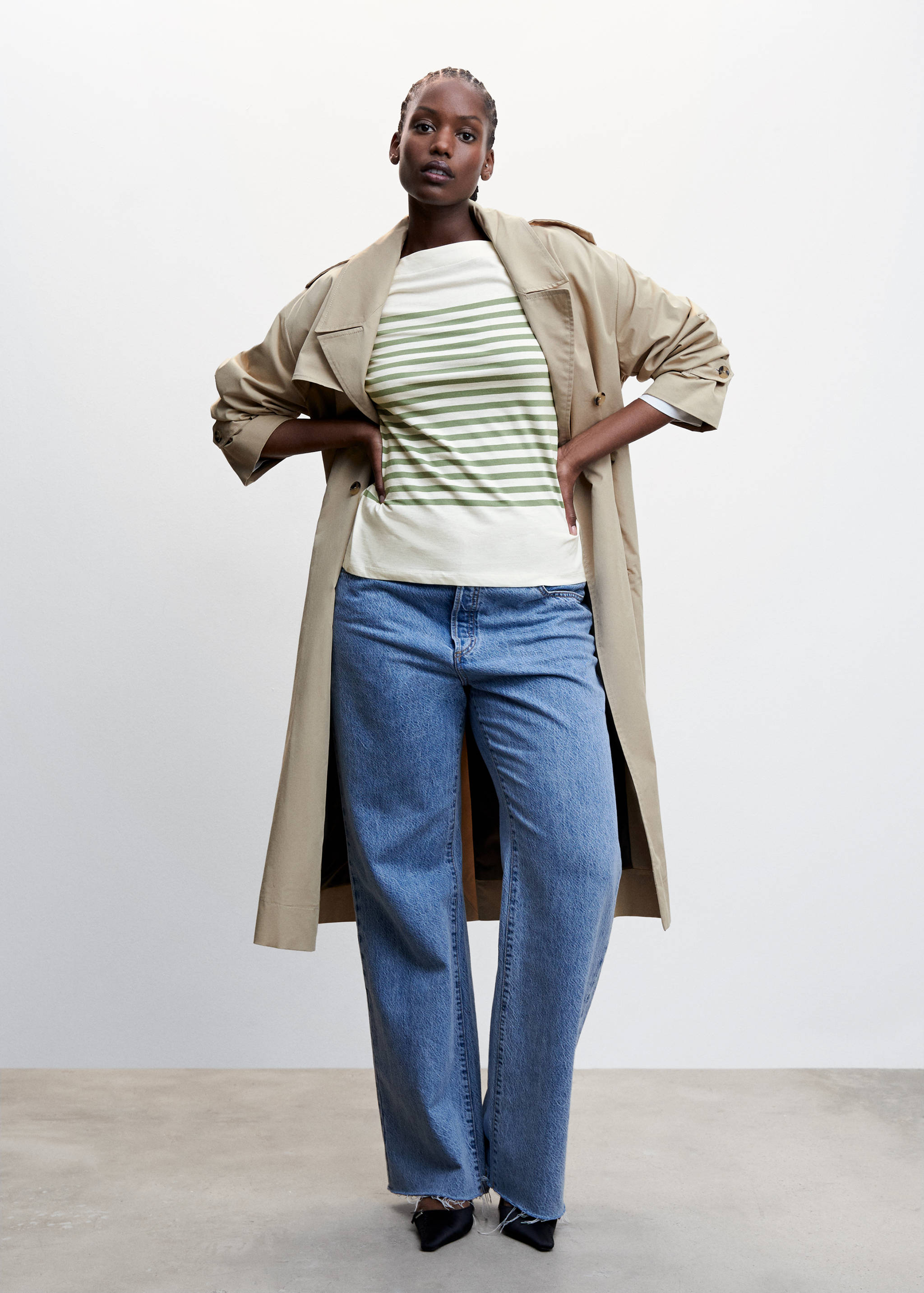 Striped cotton T-shirt - Details of the article 3