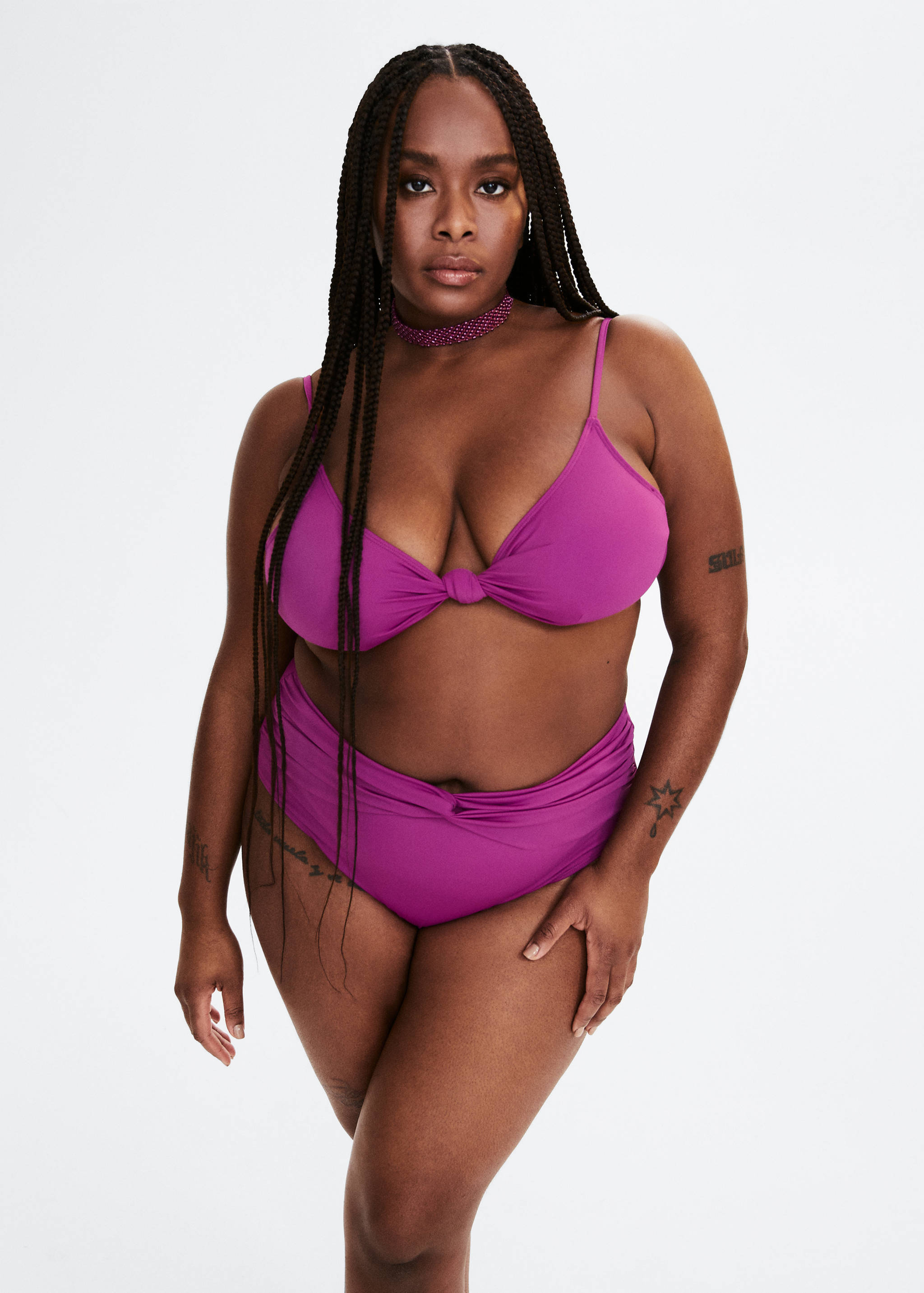 Knot bikini top - Medium plane