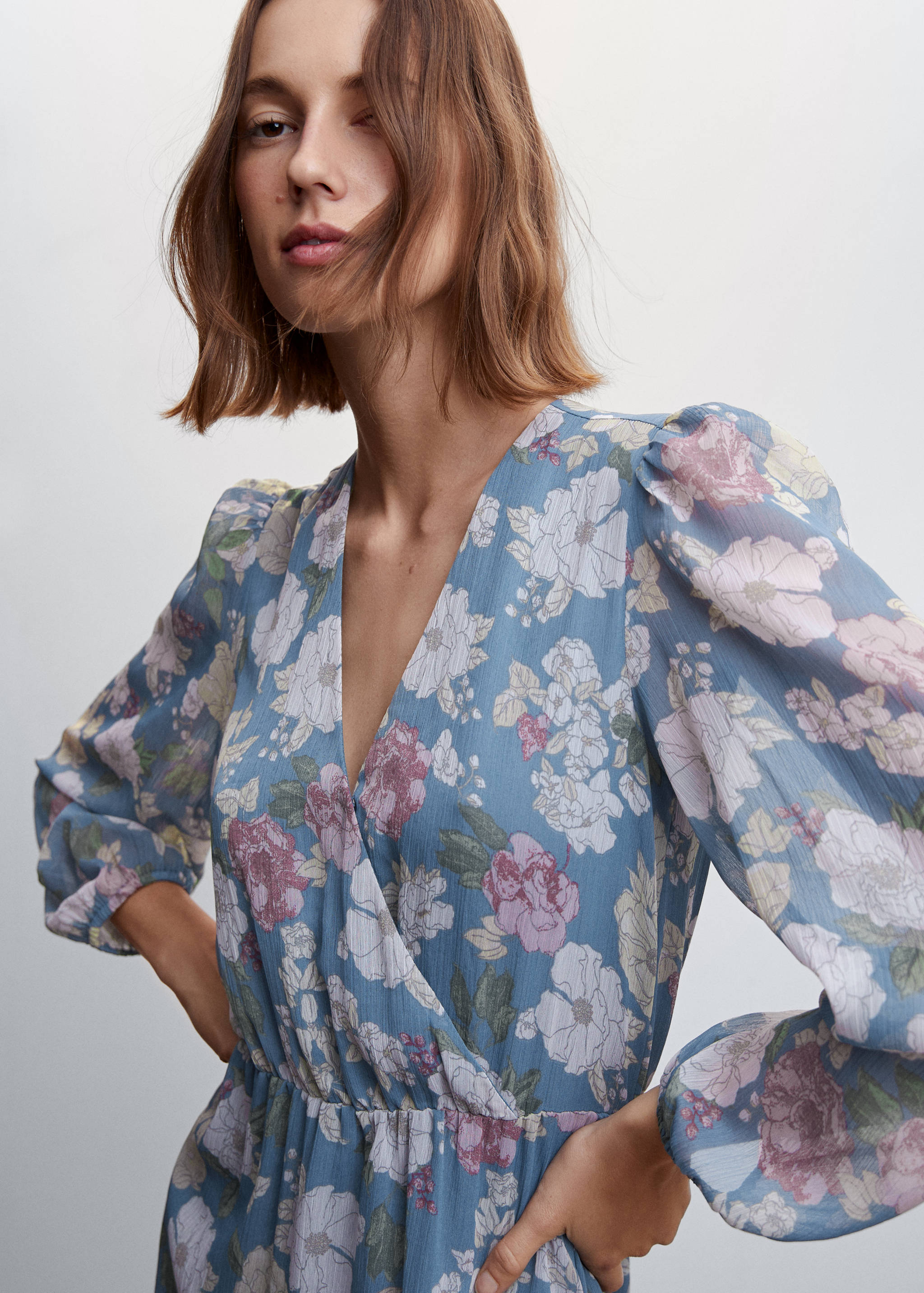 Vestido gasa floral - Detalle del artículo 1