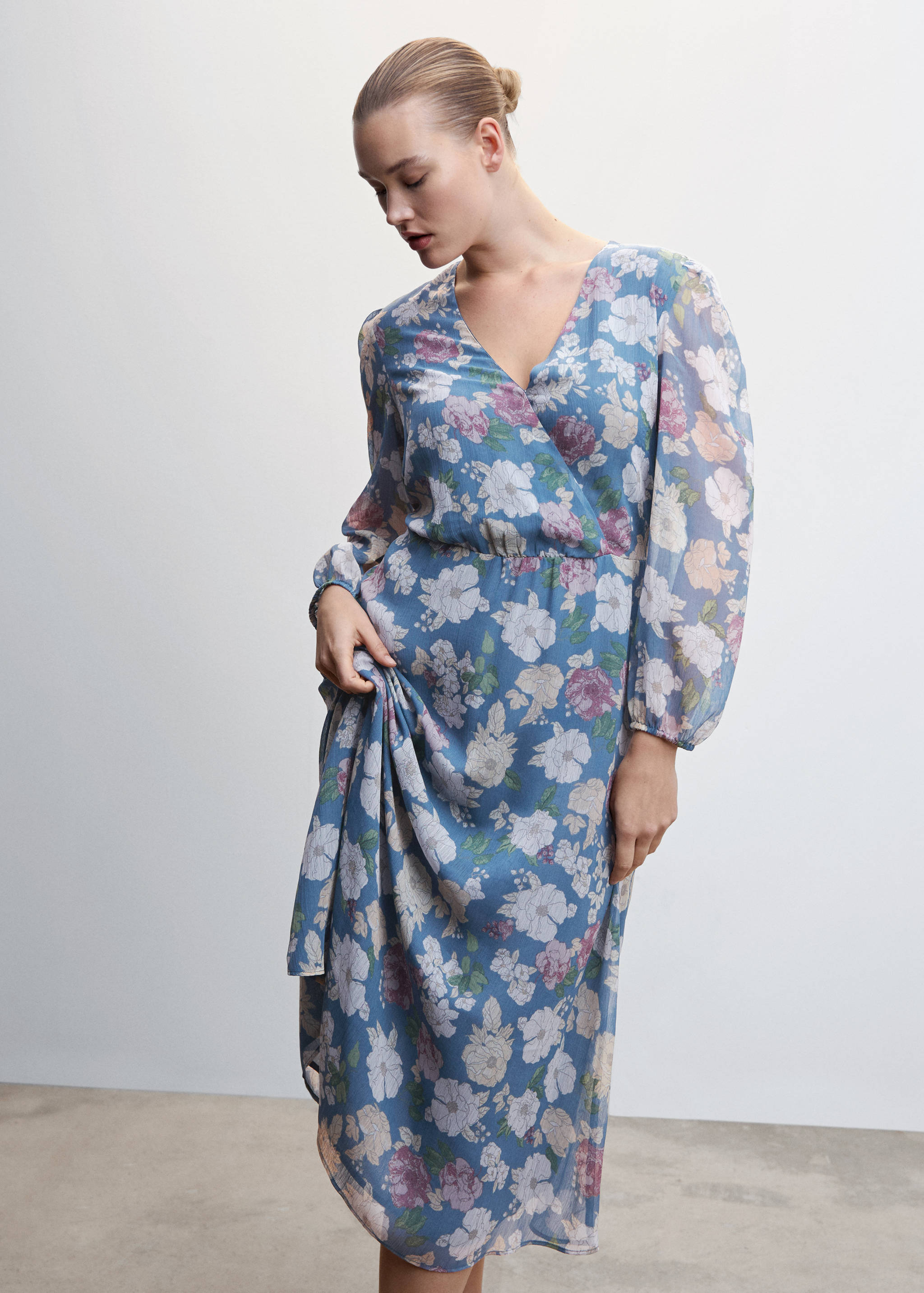 Vestido gasa floral - Detalle del artículo 5