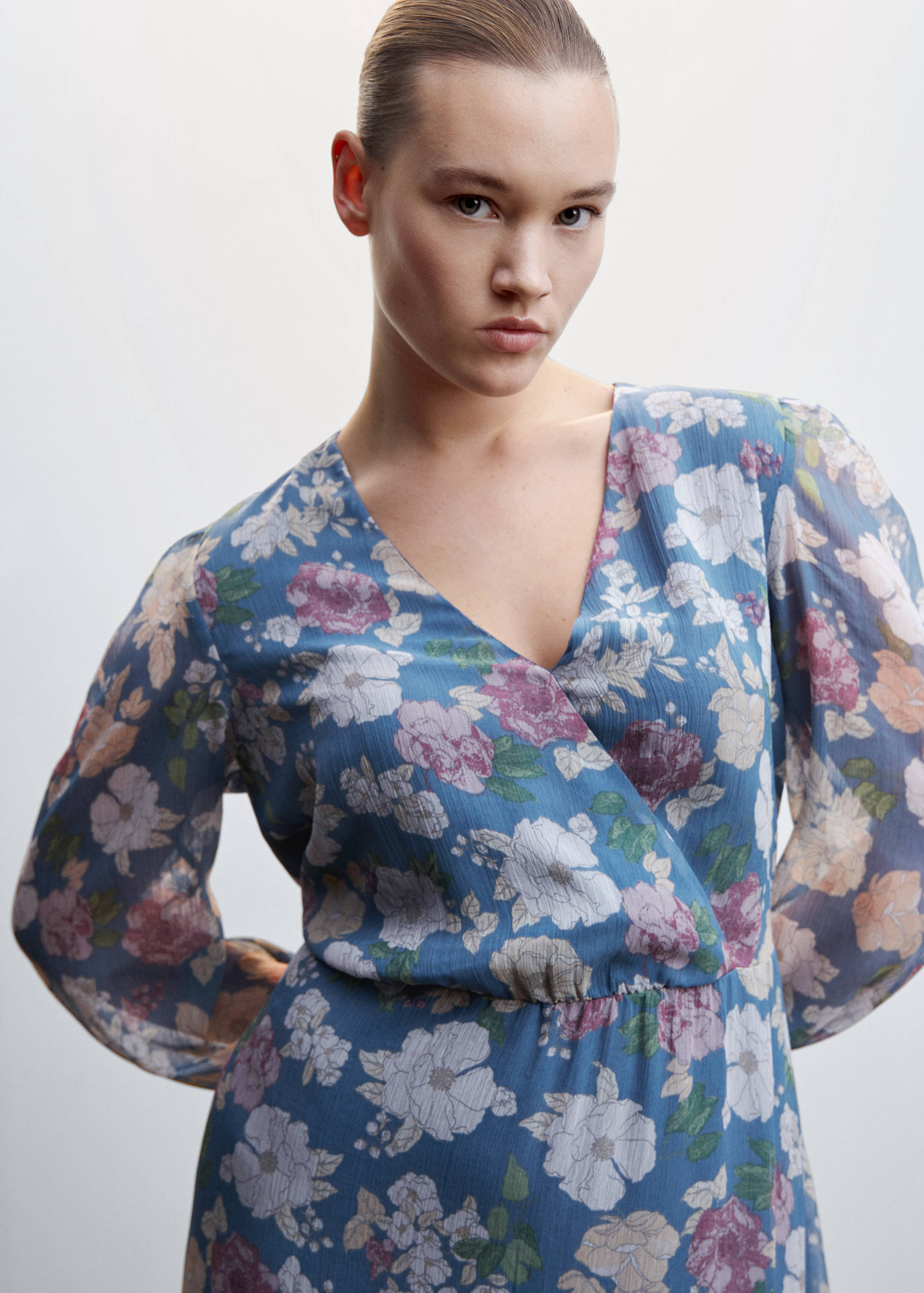 Vestido gasa floral - Detalle del artículo 4