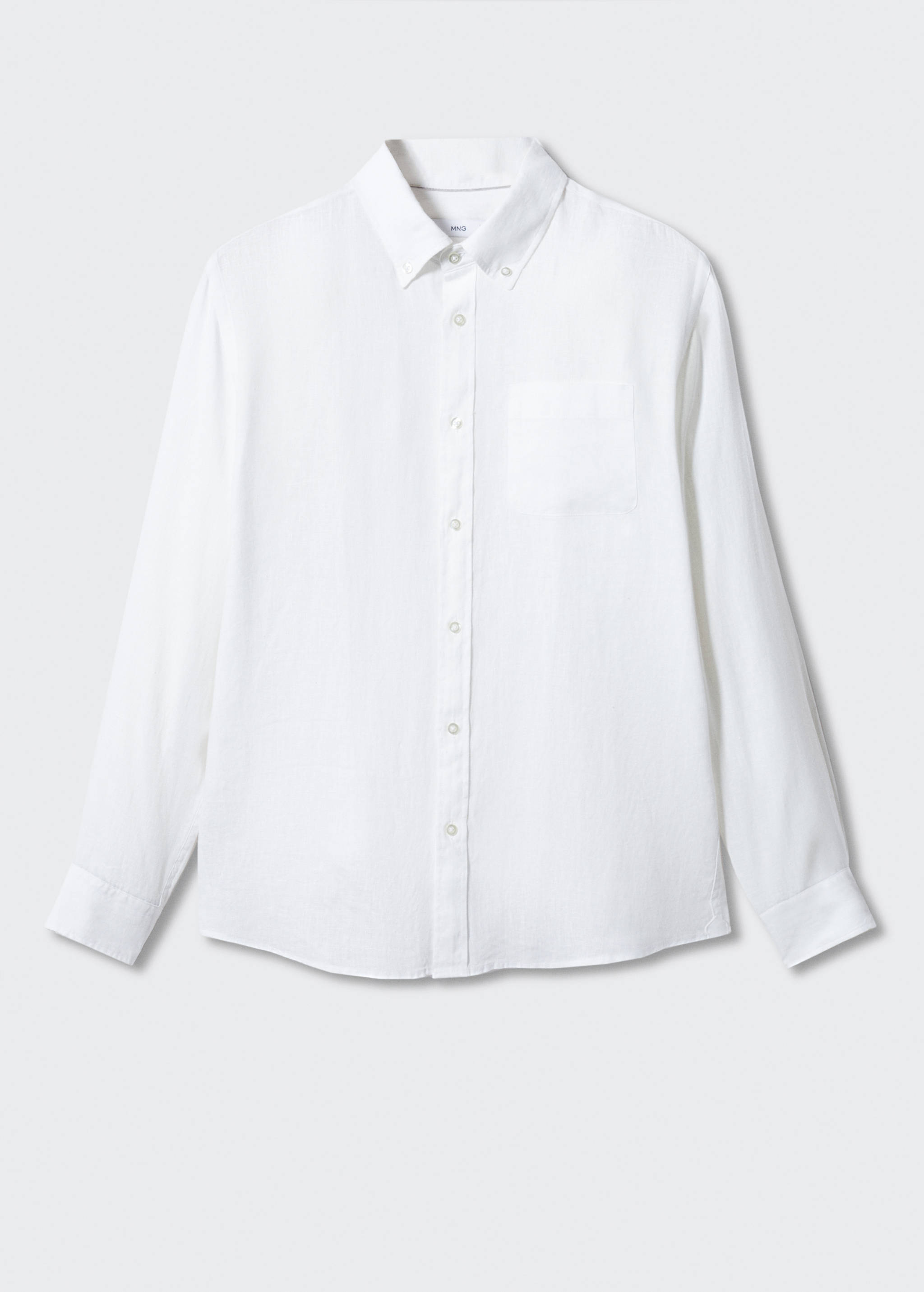 100% linen slim-fit shirt - Article without model