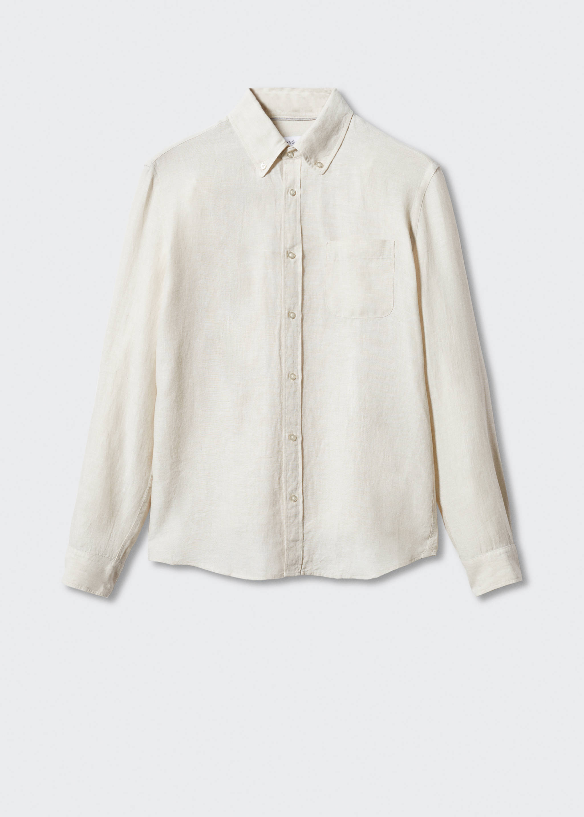 100% linen slim-fit shirt - Article without model