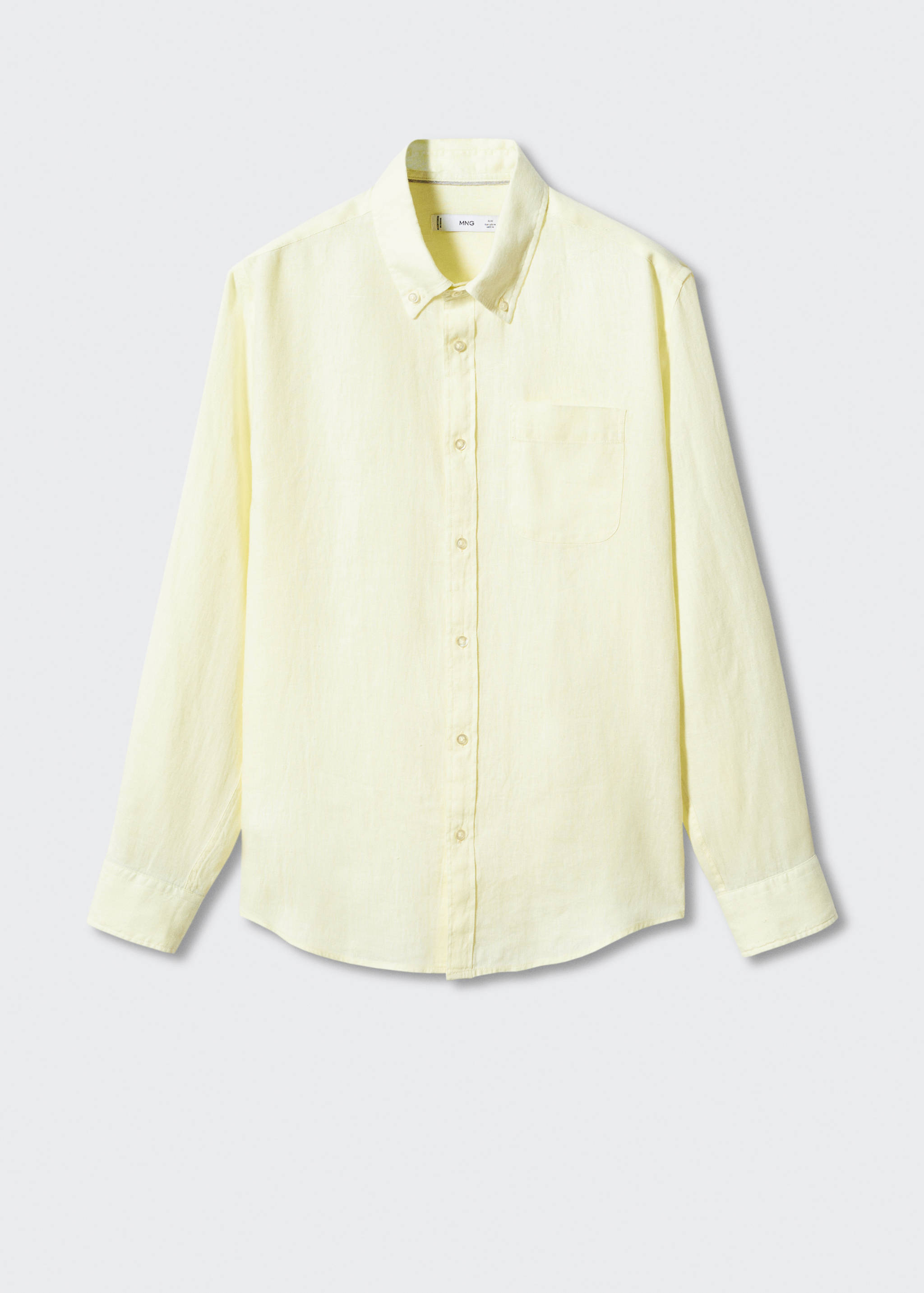 100% linen slim-fit shirt - Article without model