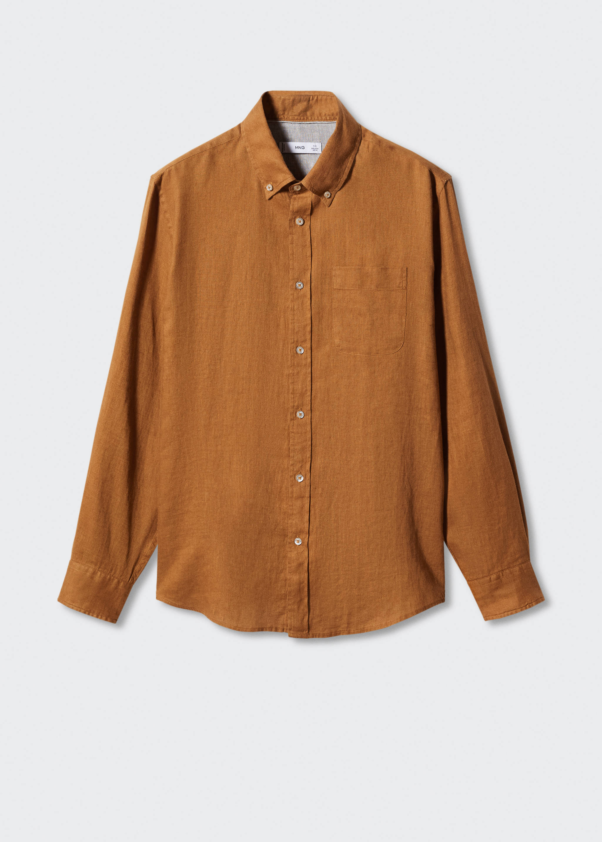 100% linen slim-fit shirt - Article without model