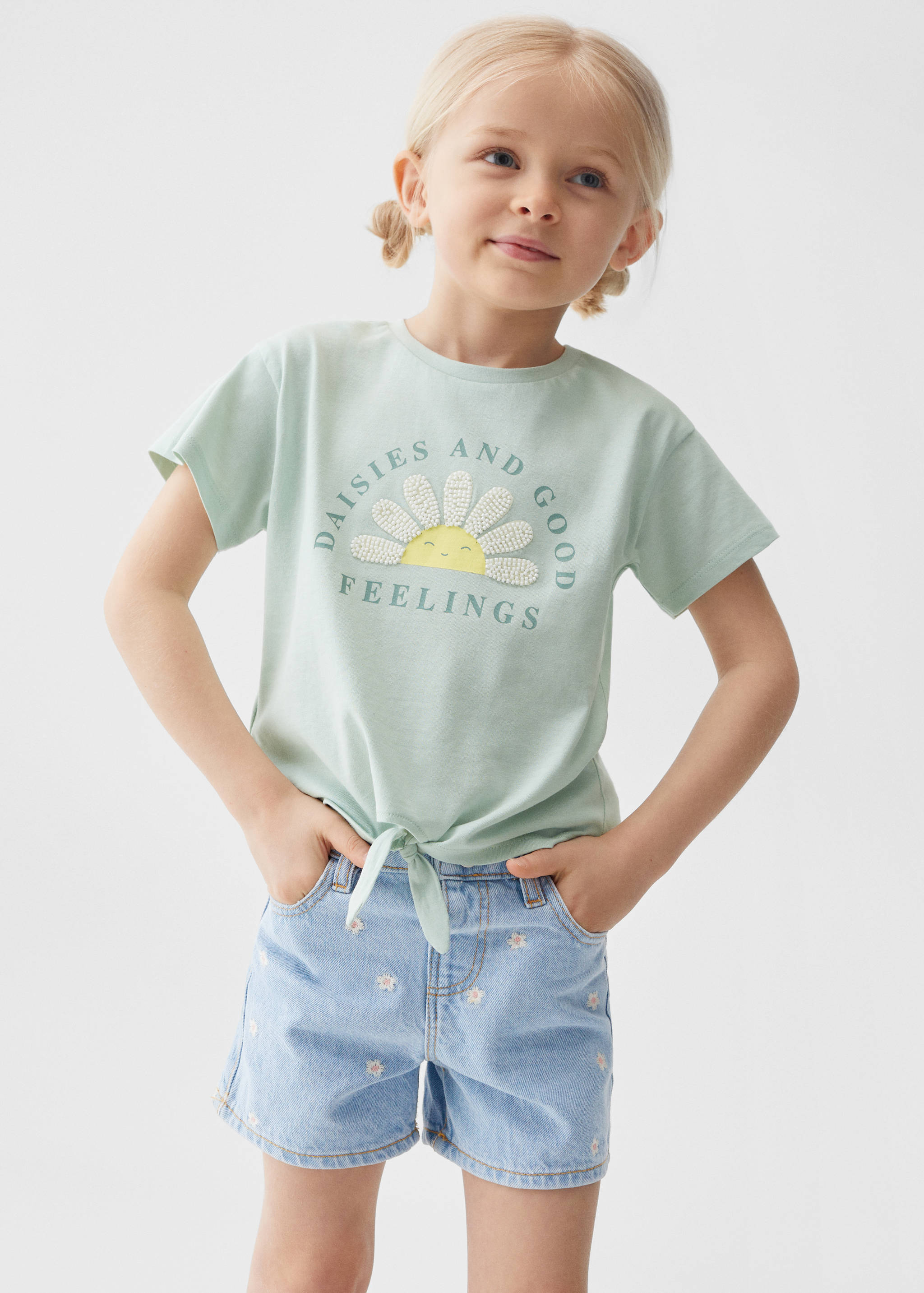 Knot printed T-shirt - Medium plane