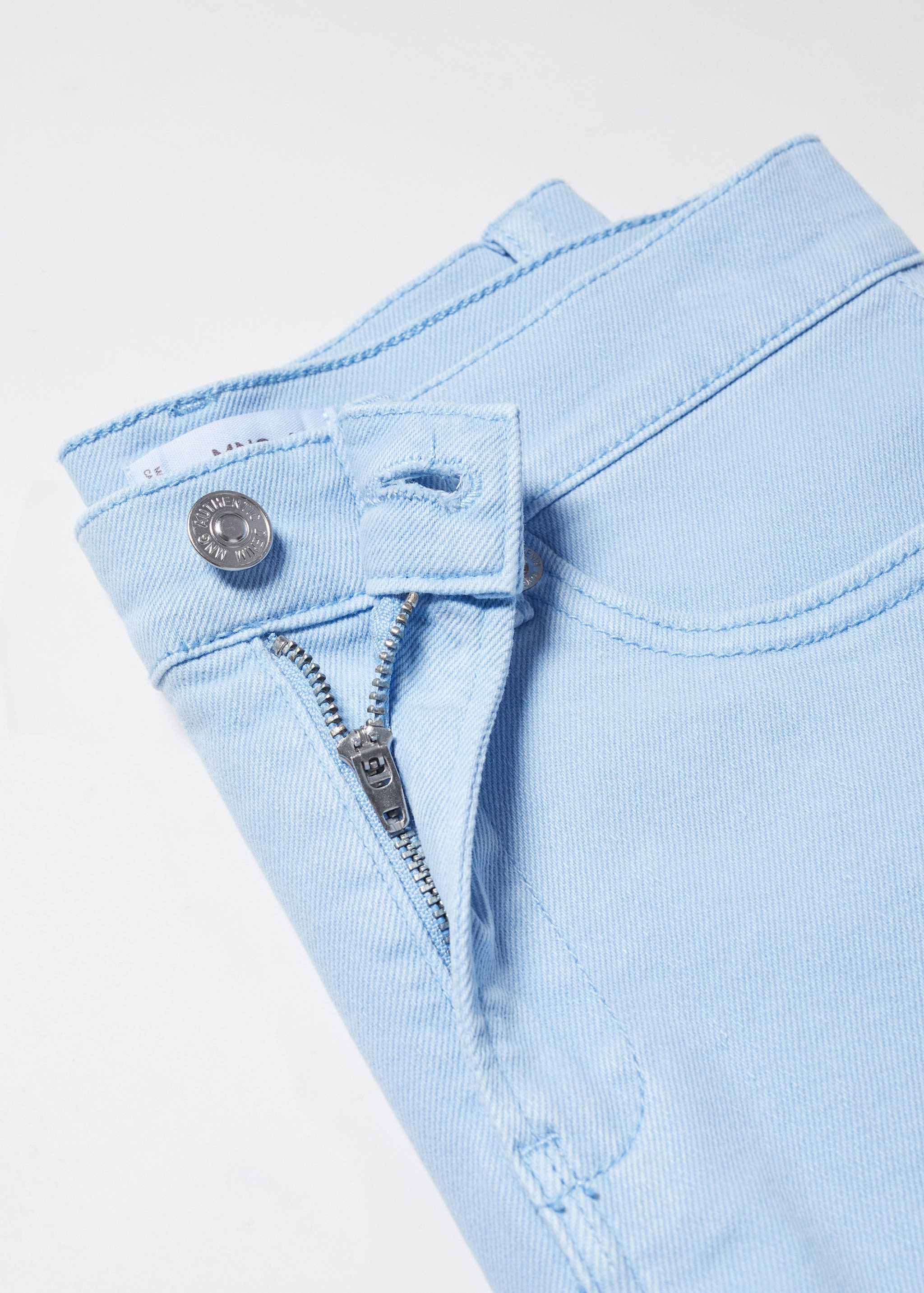 Medium-waist denim shorts - Details of the article 8