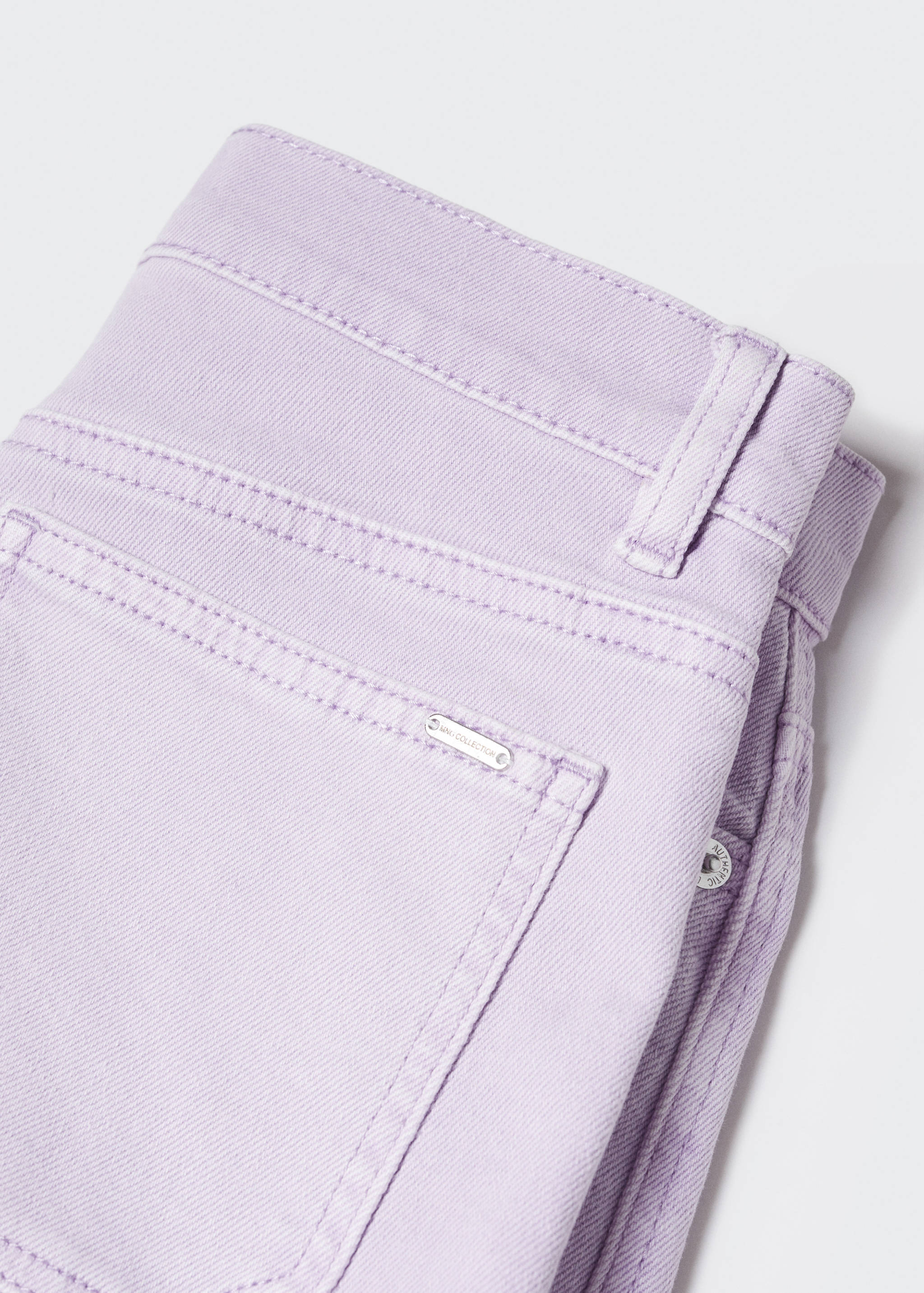Medium-waist denim shorts - Details of the article 8