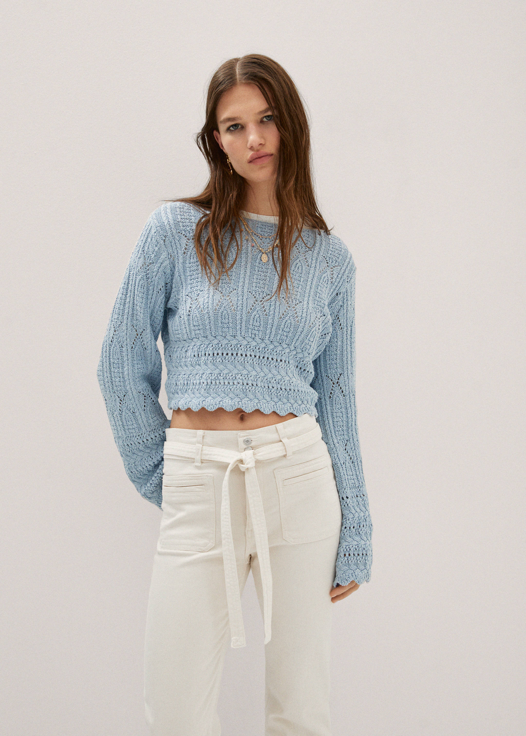 Wideleg jeans with pockets - Details of the article 1