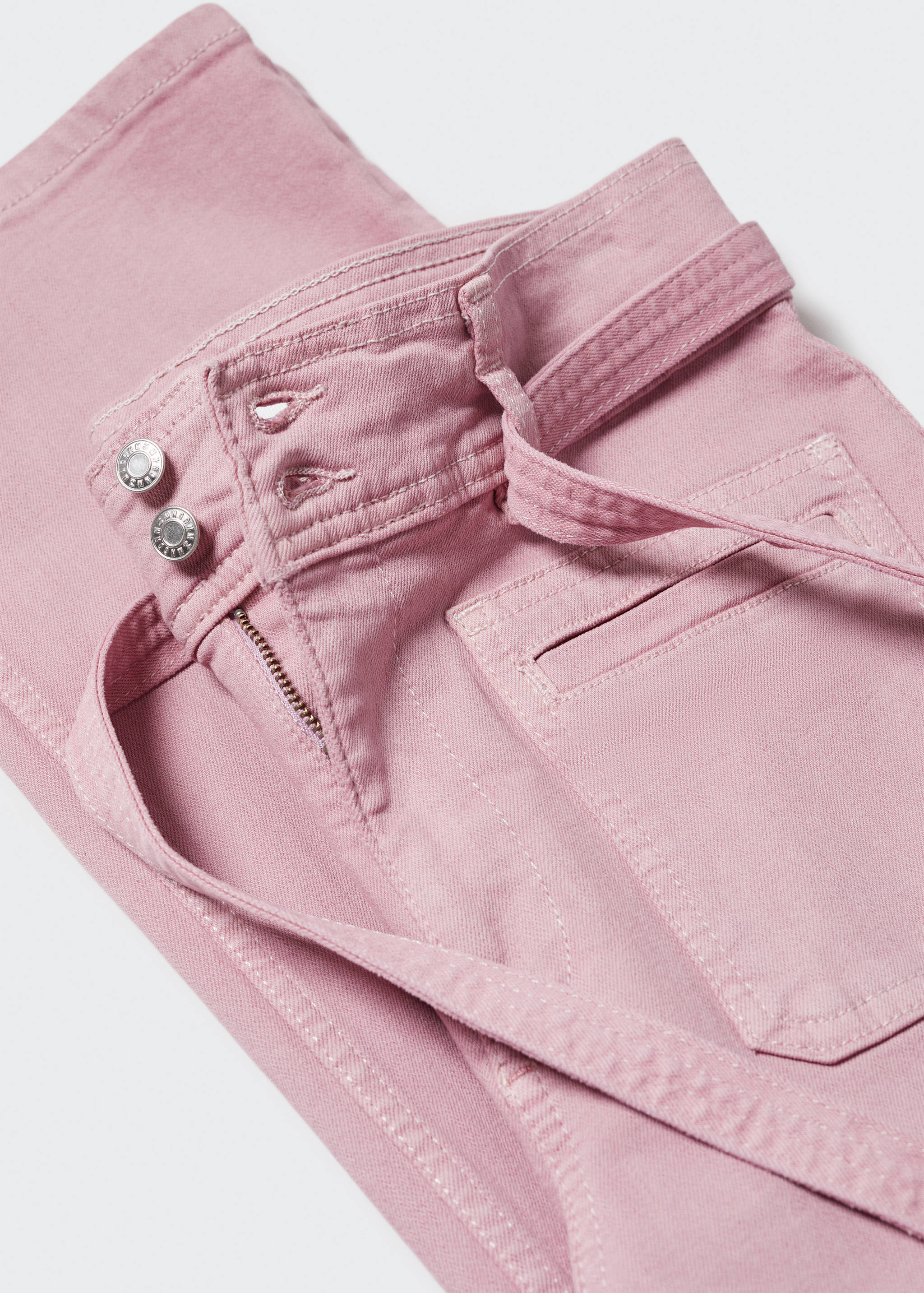 Gerade Jeans mit Schleifendetail - Detail des Artikels 8