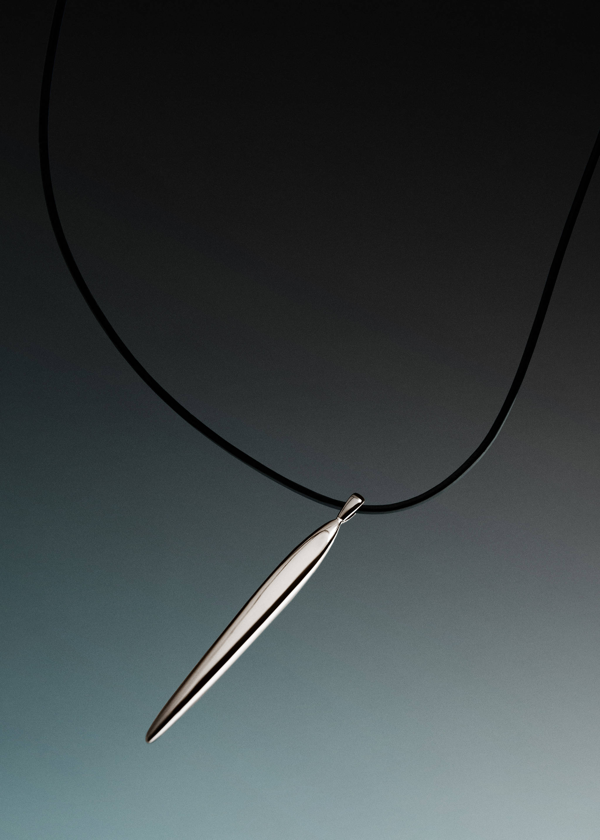 Collar colgante metálico baño plata - Detalle del artículo 7