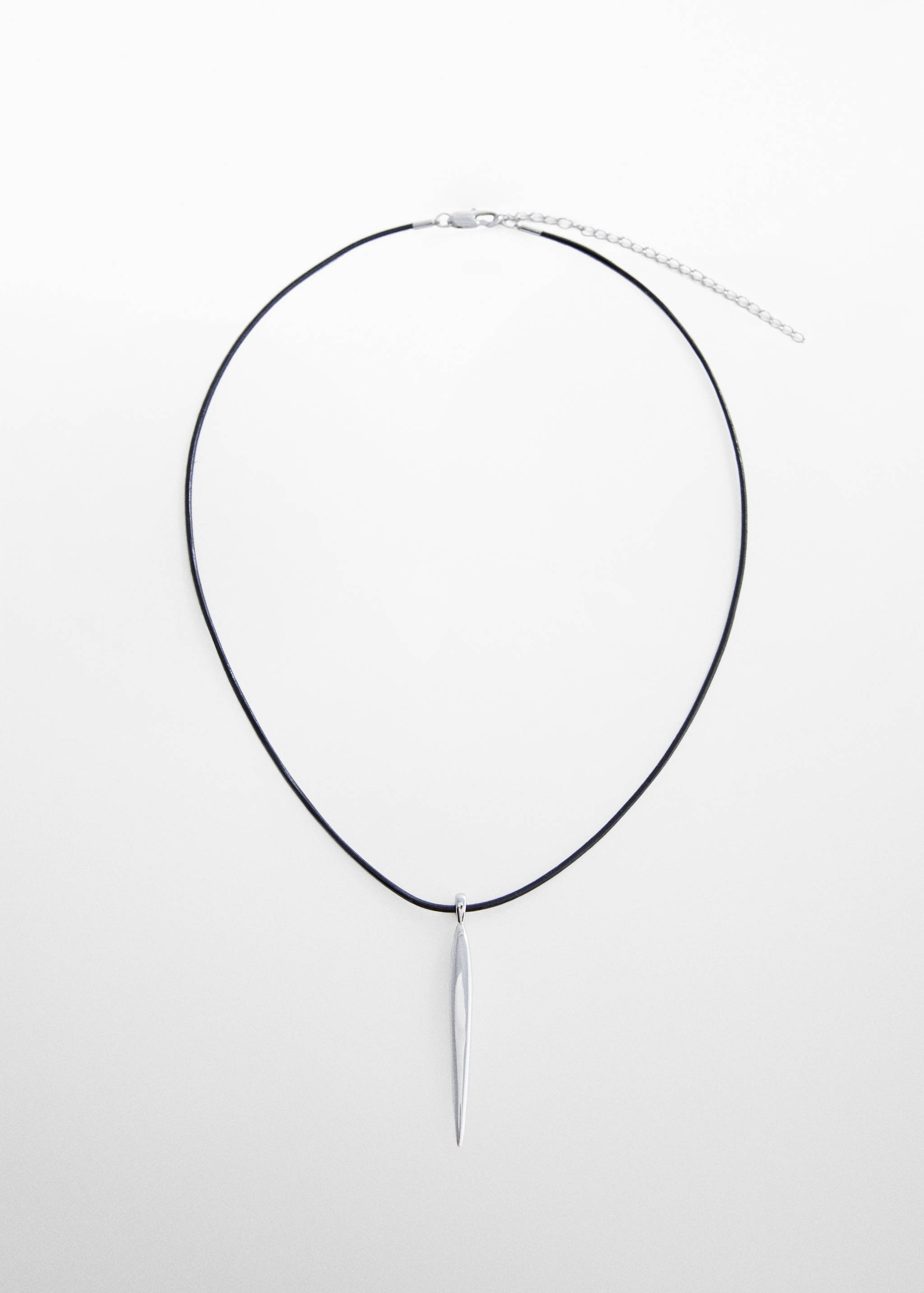 Collar colgante metálico baño plata - Artículo sin modelo