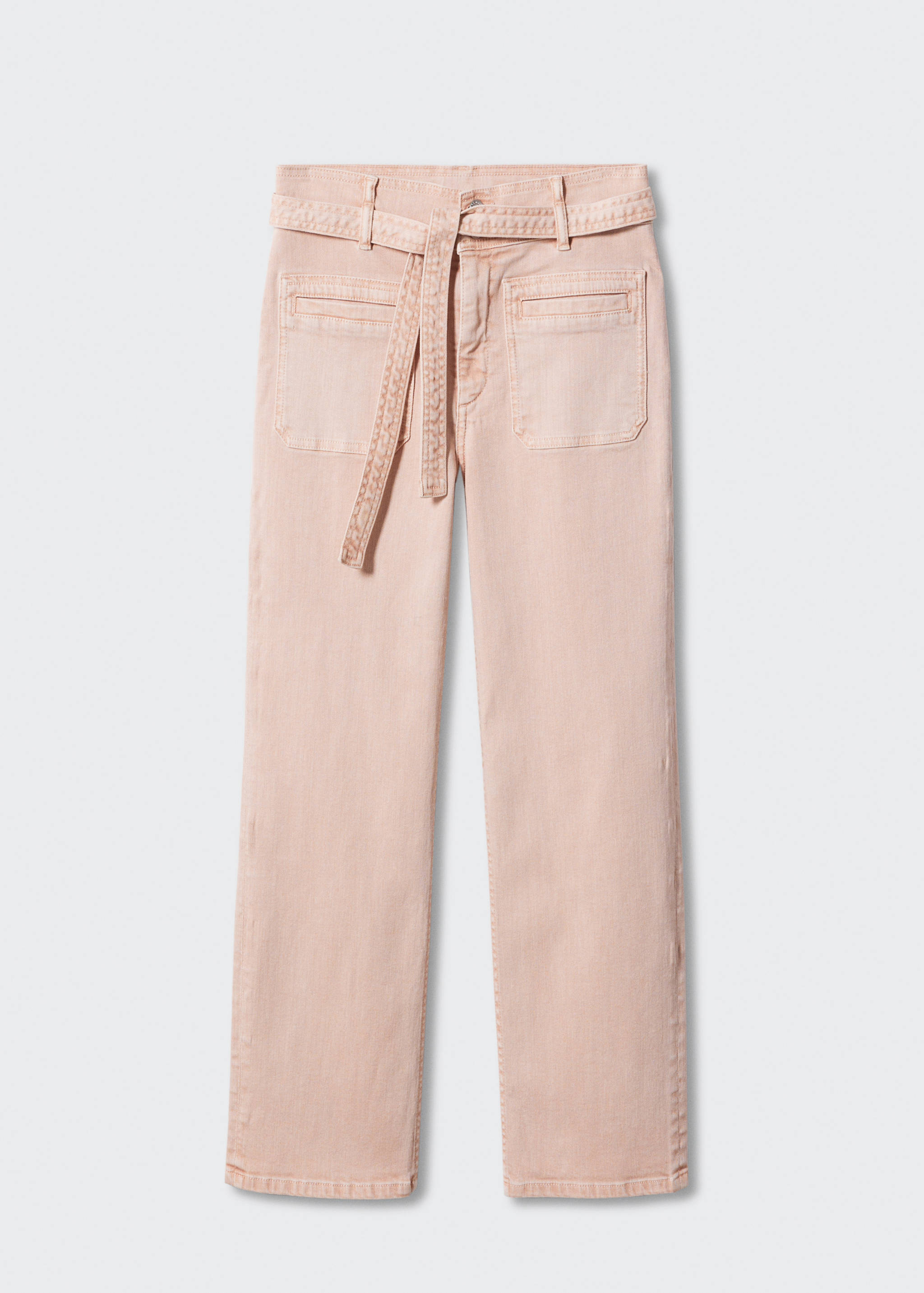 Gerade Jeans mit Schleifendetail - Artikel ohne Model