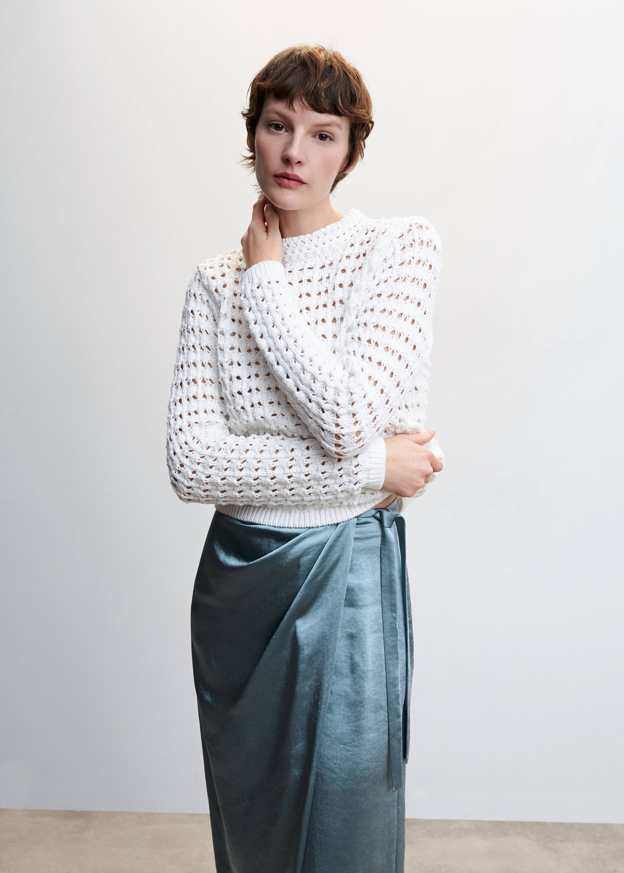 Wickelrock aus Satin - Detail des Artikels 1