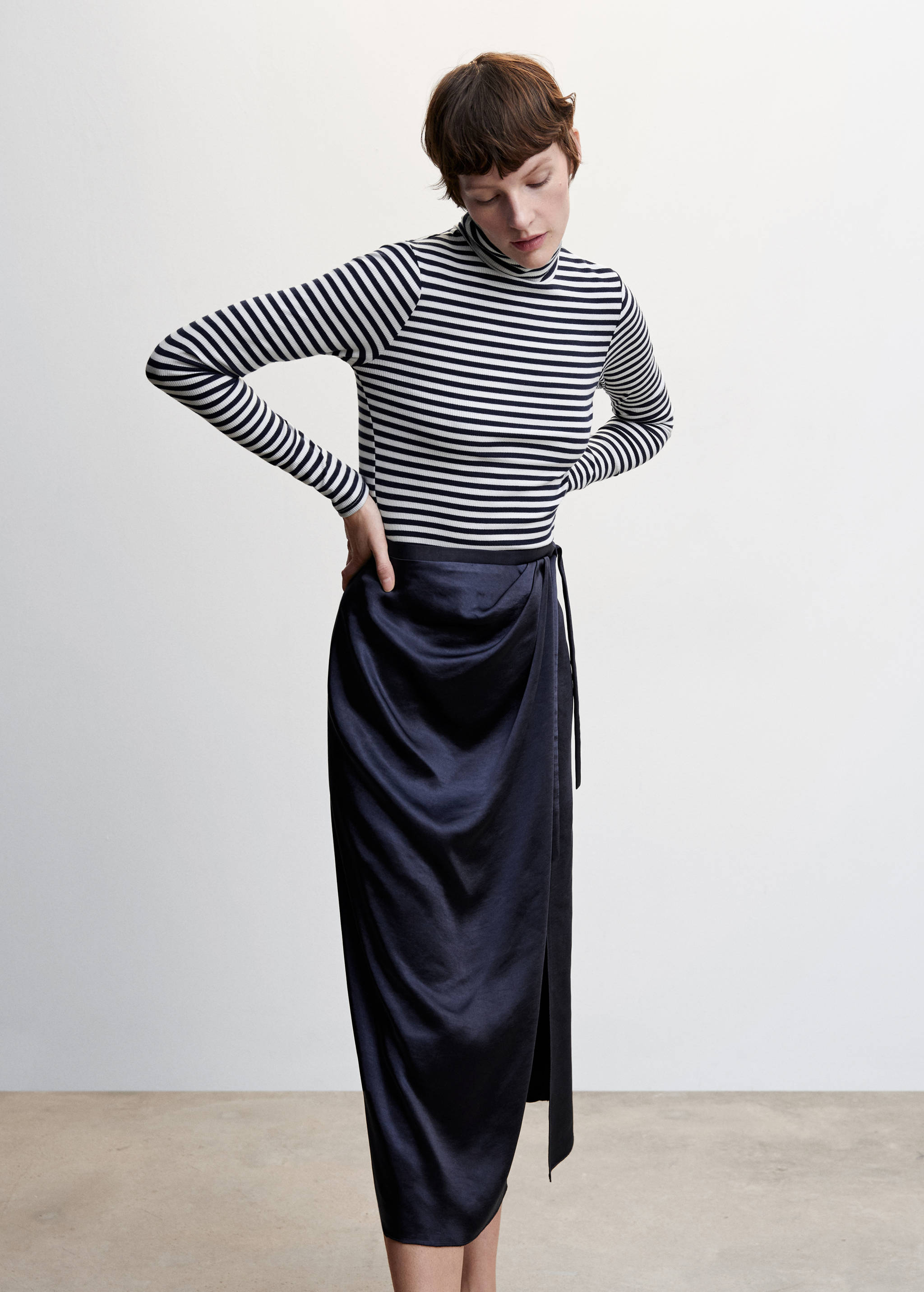 Wickelrock aus Satin - Detail des Artikels 1