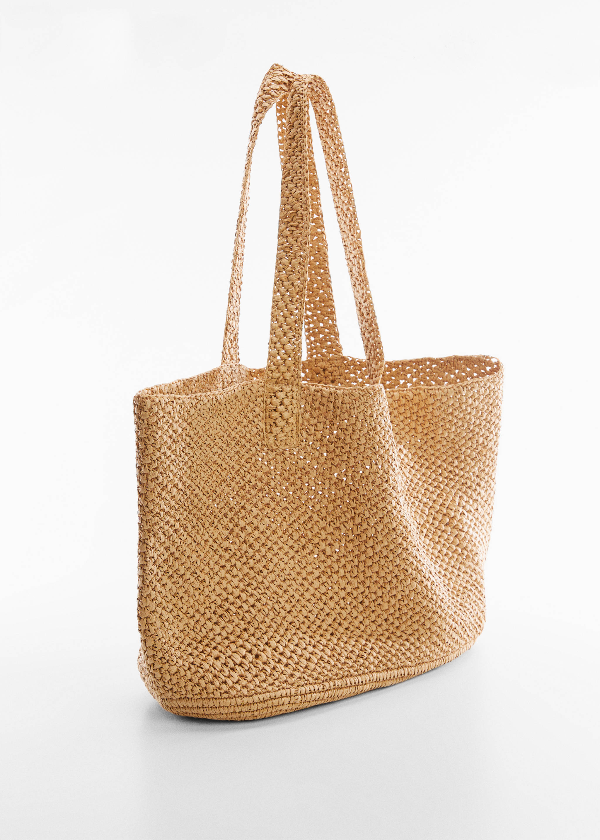 Natural fibre shopper bag - Medium plane