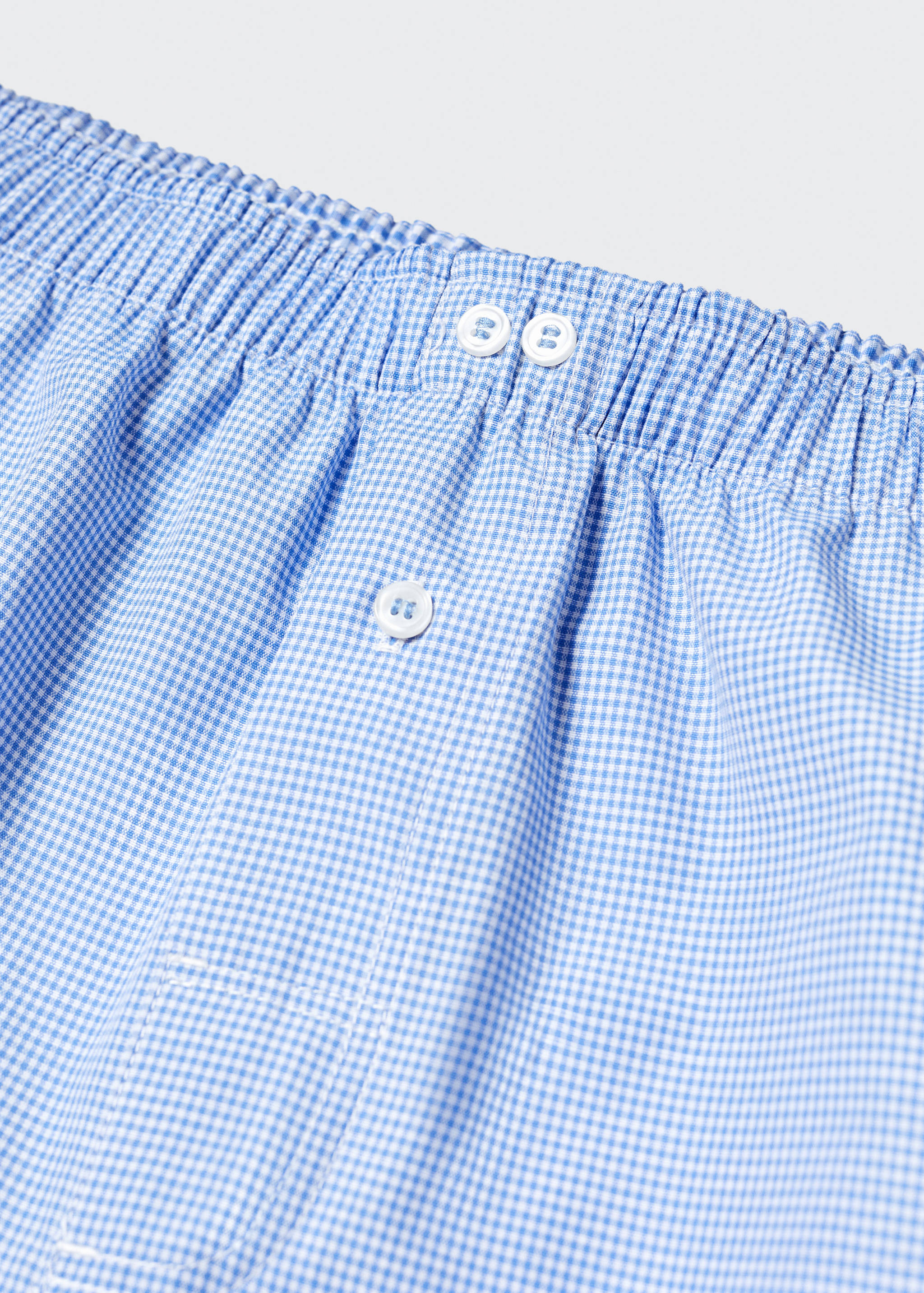 Gingham check cotton briefs - Details of the article 8