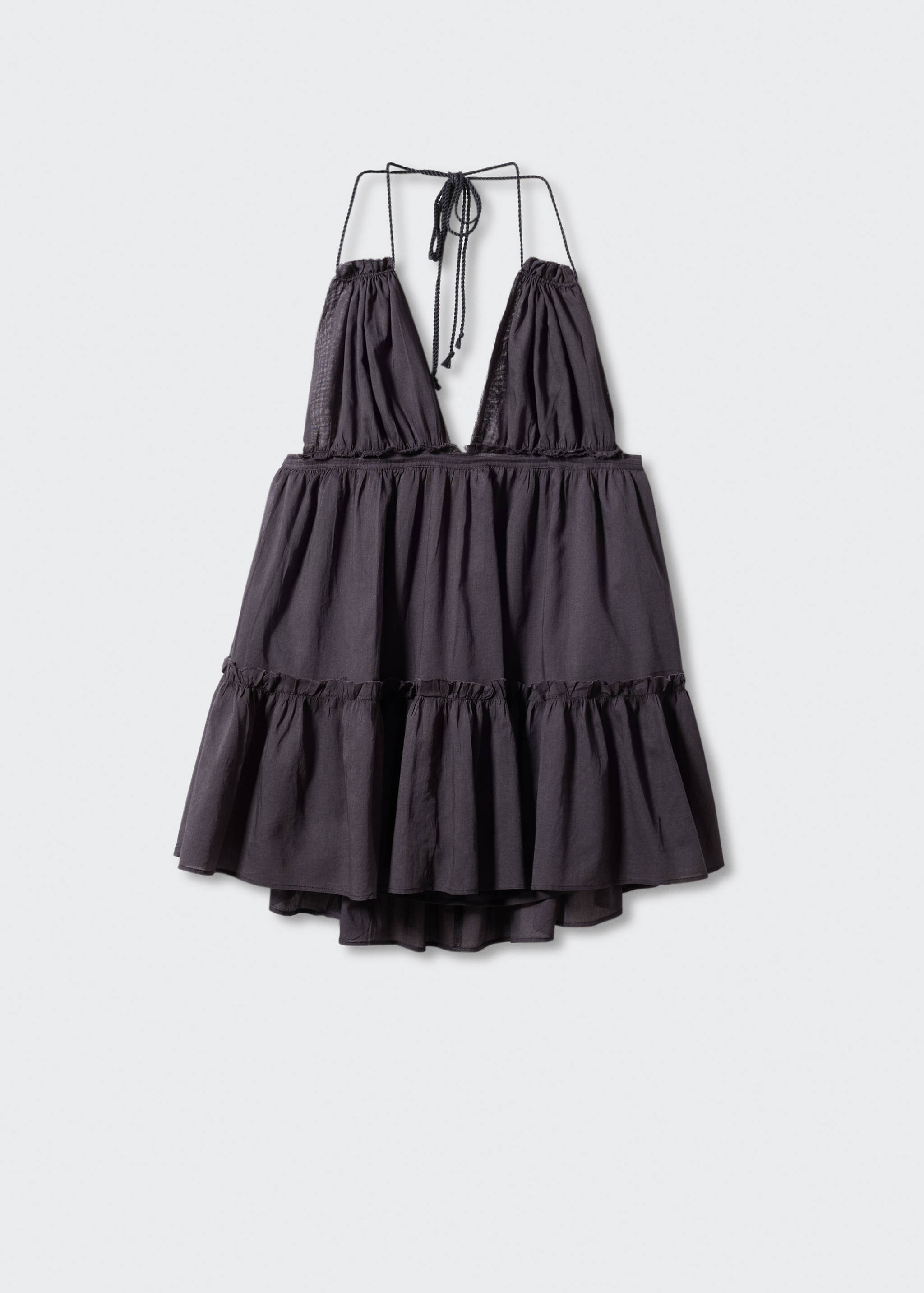 Open-back flared dress - Article without model