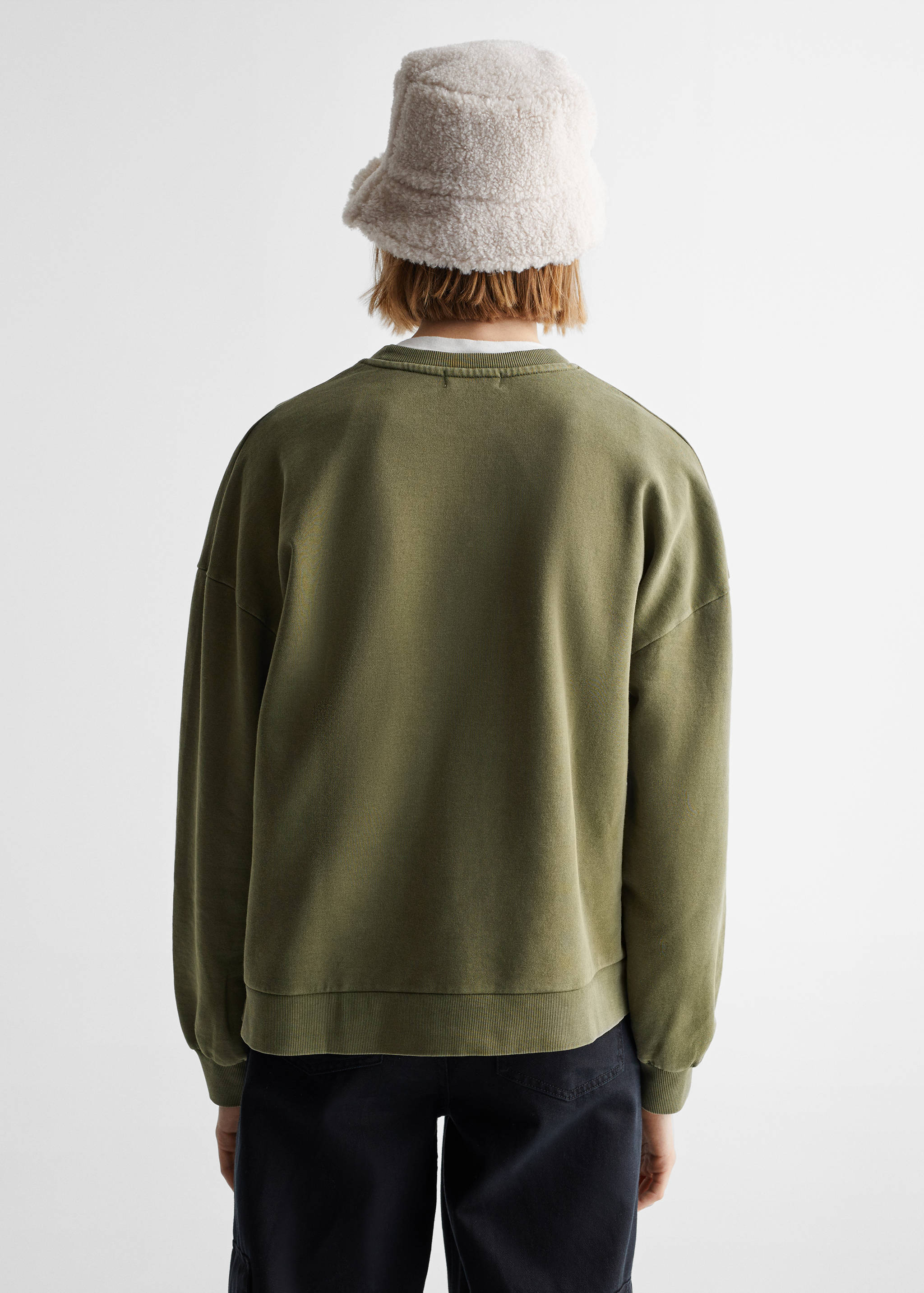 Sudadera algodón estampada - Reverso del artículo